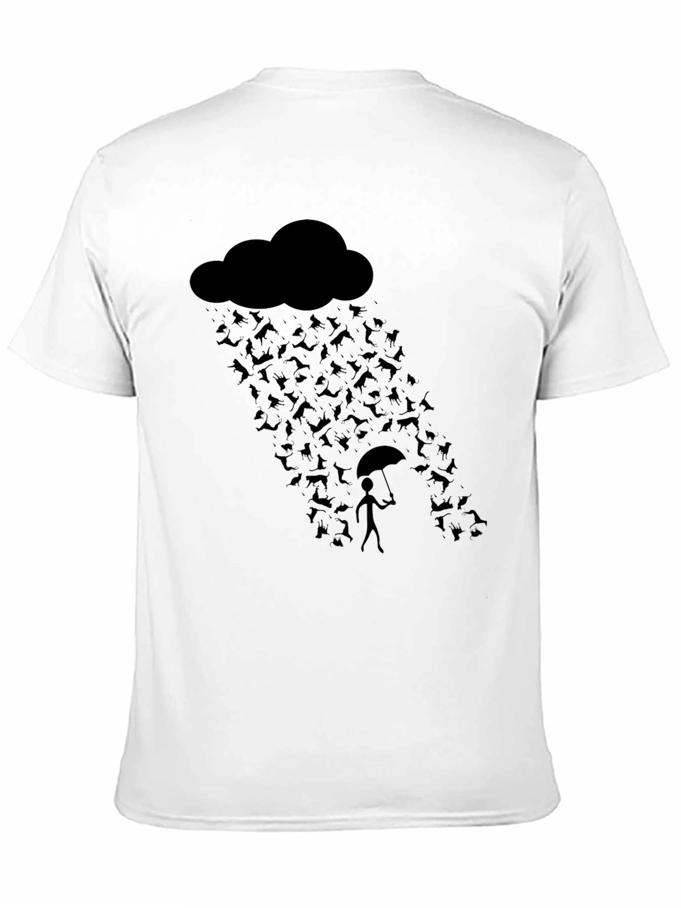 Black Its Raining Cats and Dogs Graphic Tee