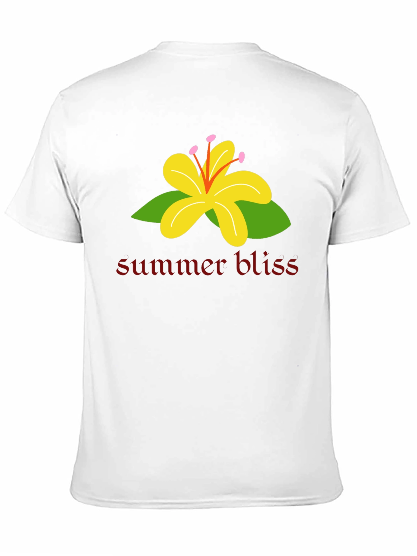 Summer Bliss Graphic T-Shirt - Black Casual Tee