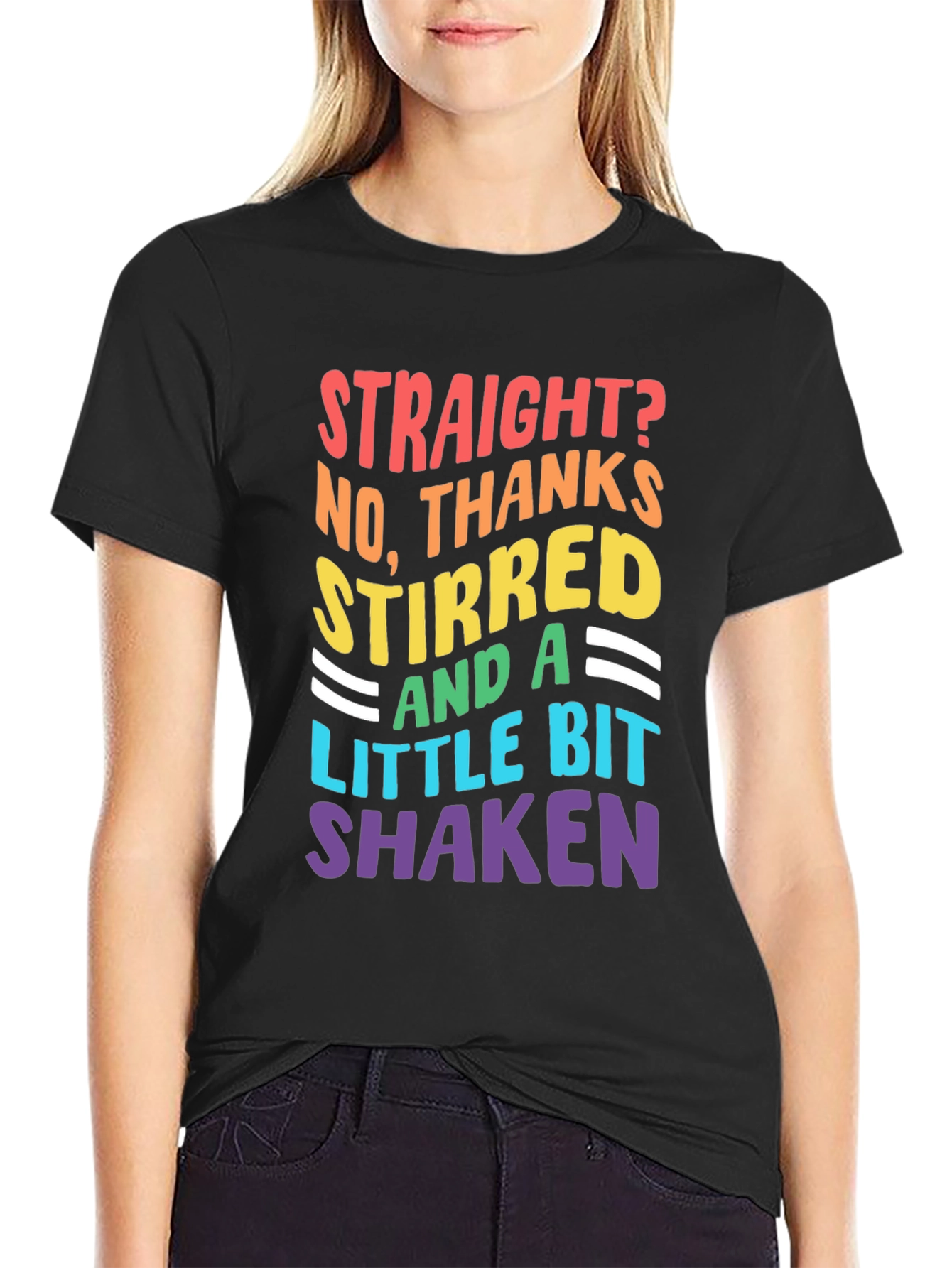 LGBTQ+ Pride Stirred & Shaken Graphic Tee