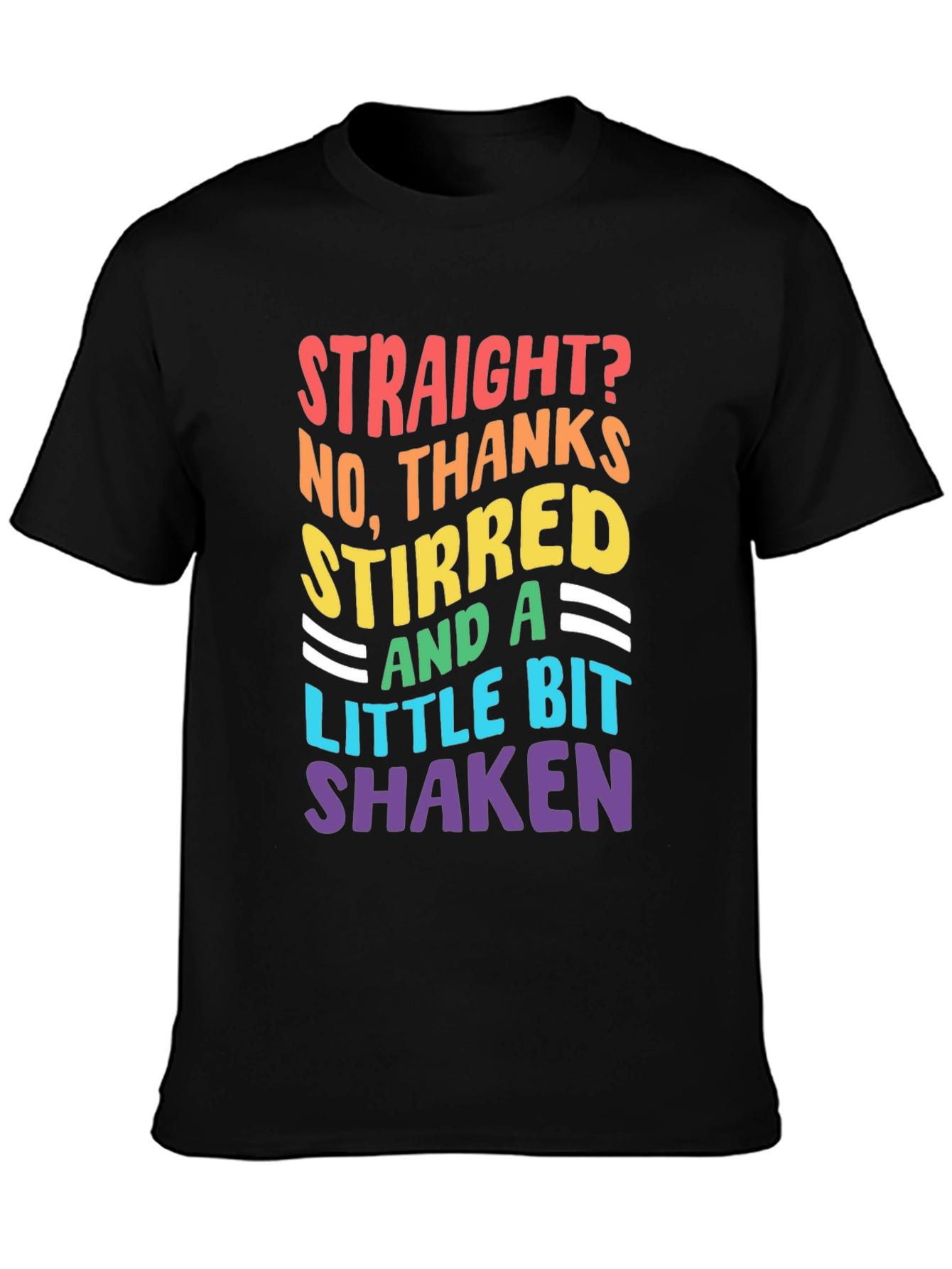 LGBTQ+ Pride Stirred & Shaken Graphic Tee