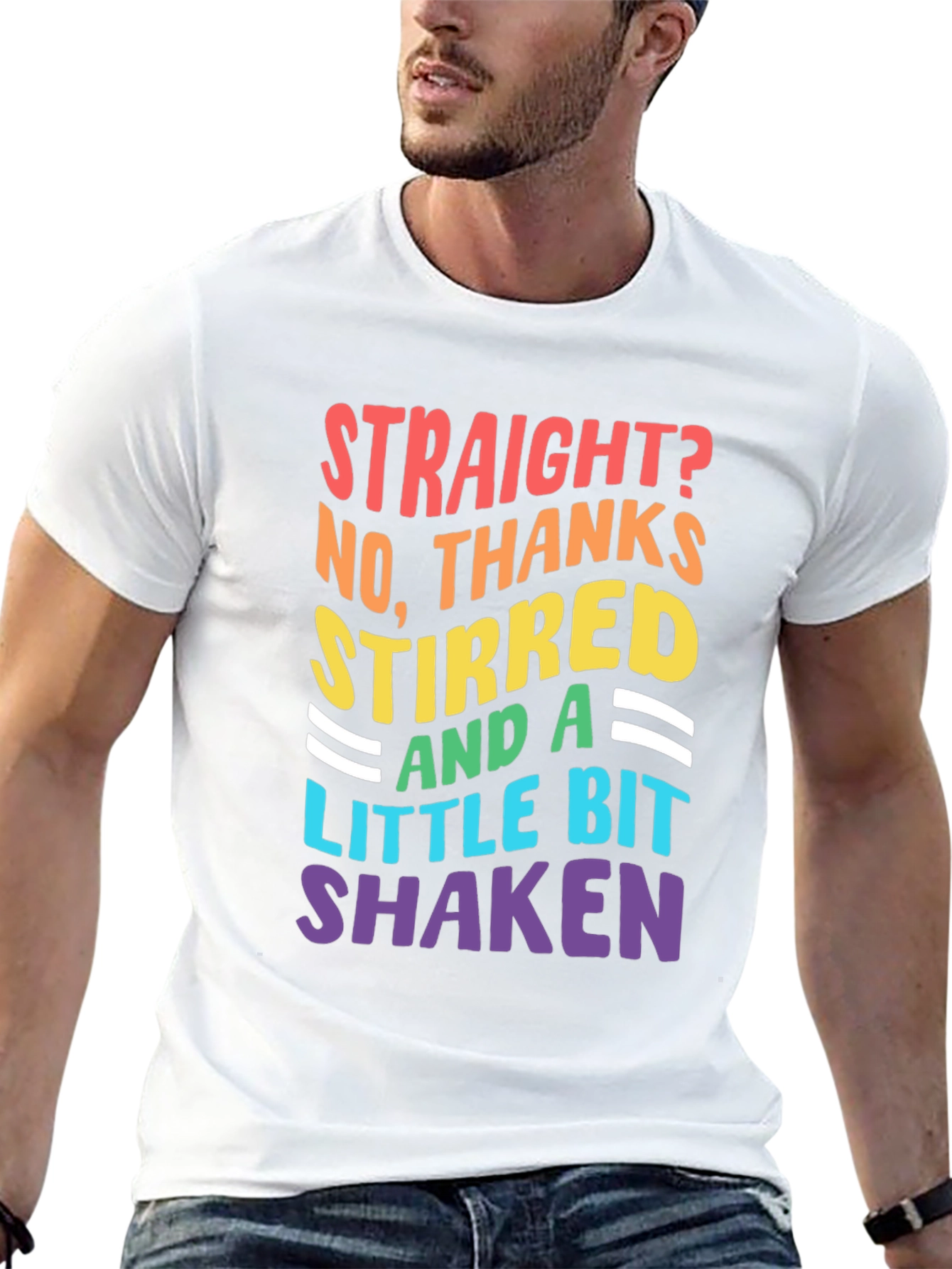 LGBTQ+ Pride Stirred & Shaken Graphic Tee