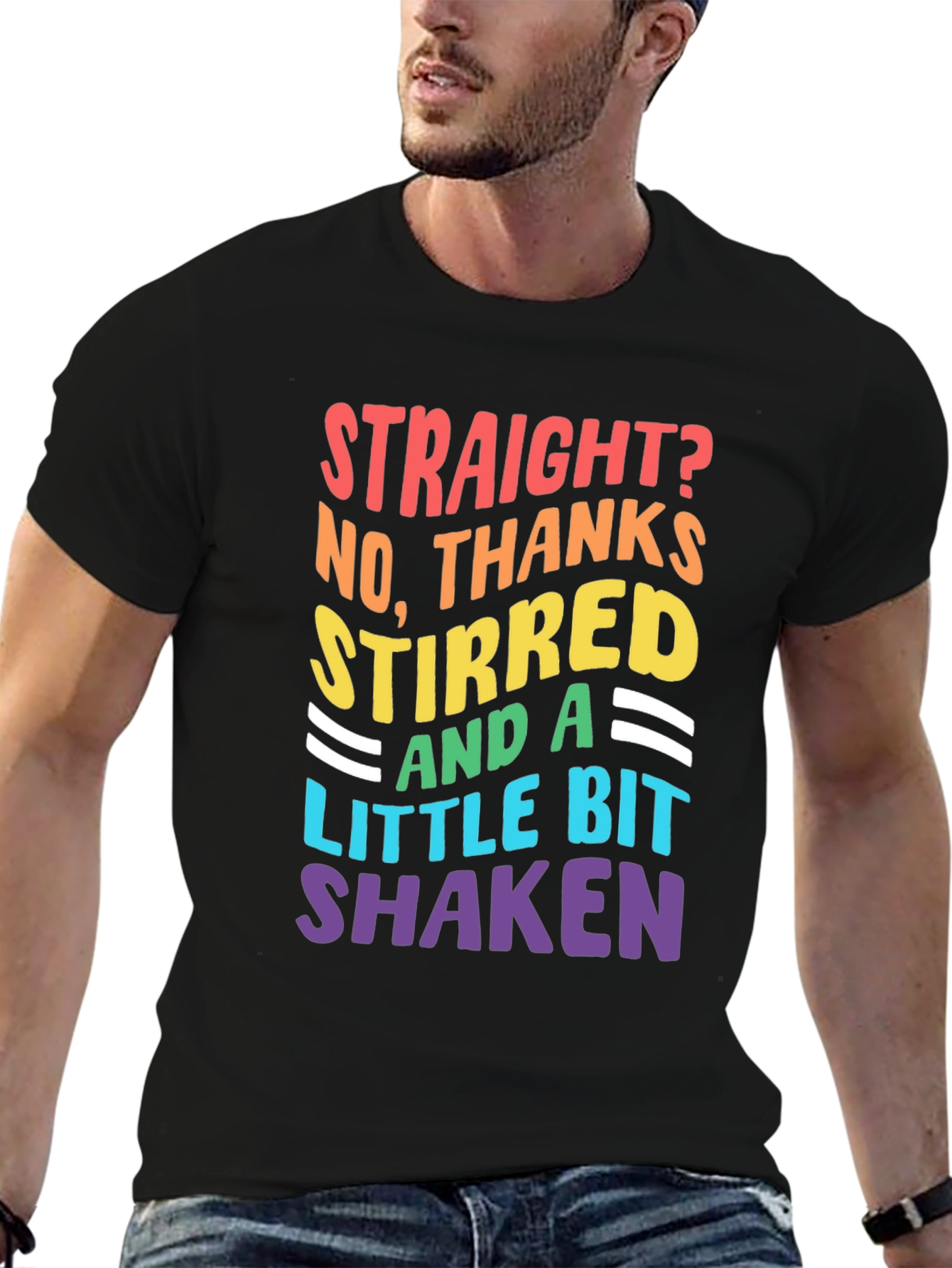 LGBTQ+ Pride Stirred & Shaken Graphic Tee