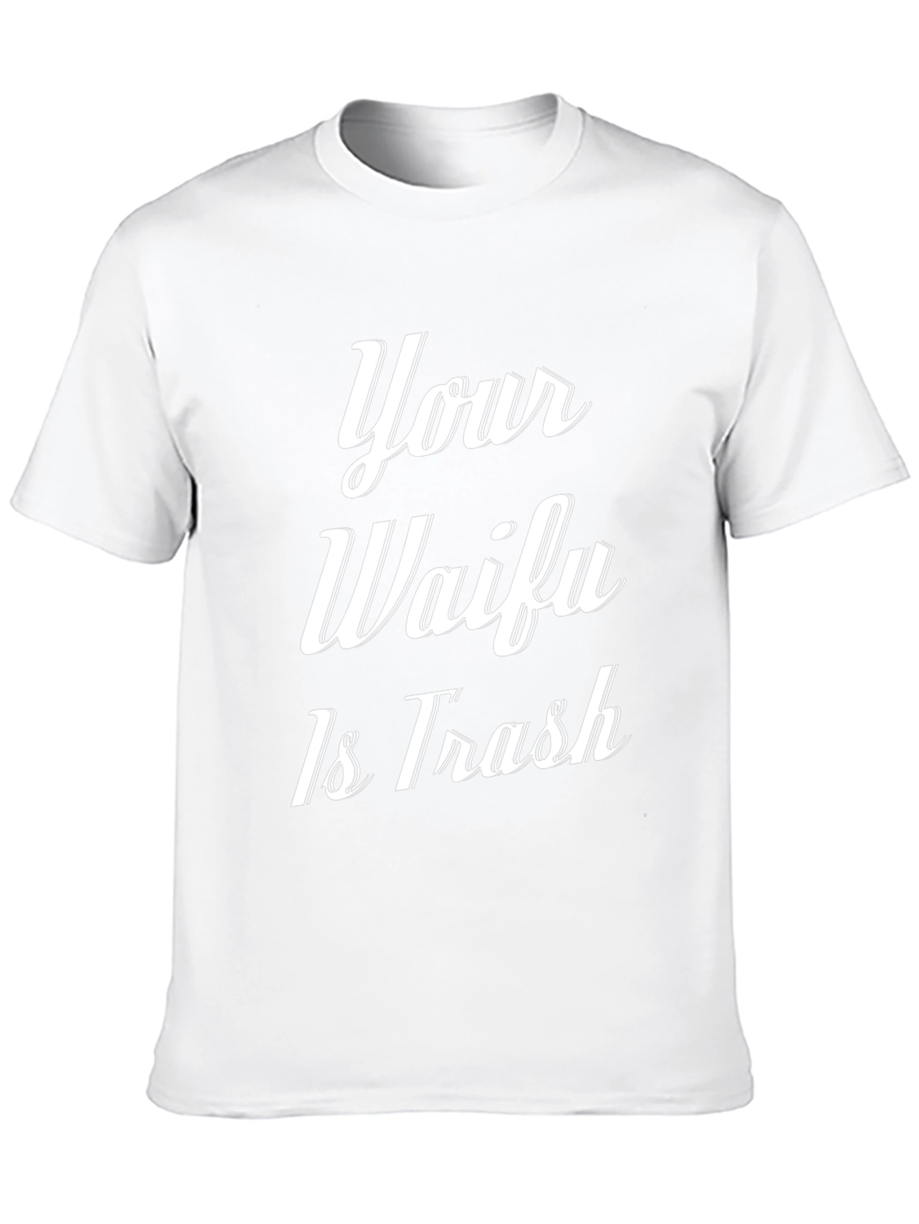 Your Waifu Is Trash Graphic Tee - Black