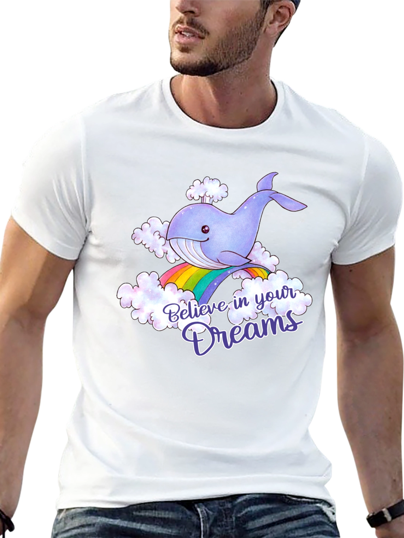 Believe in Your Dreams Whale Graphic Tee