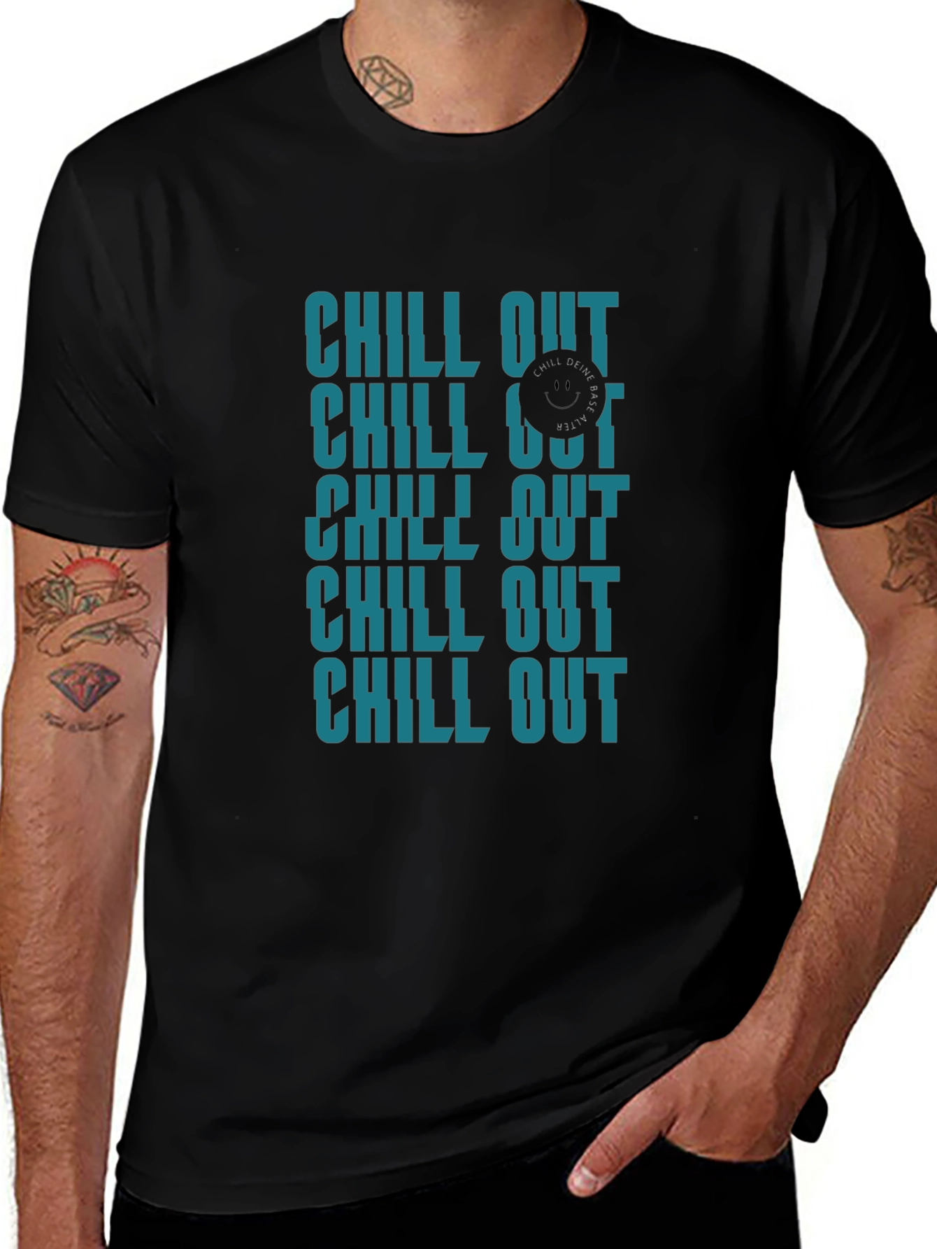 Chill Out Graphic Print T-Shirt - Relaxed Fit