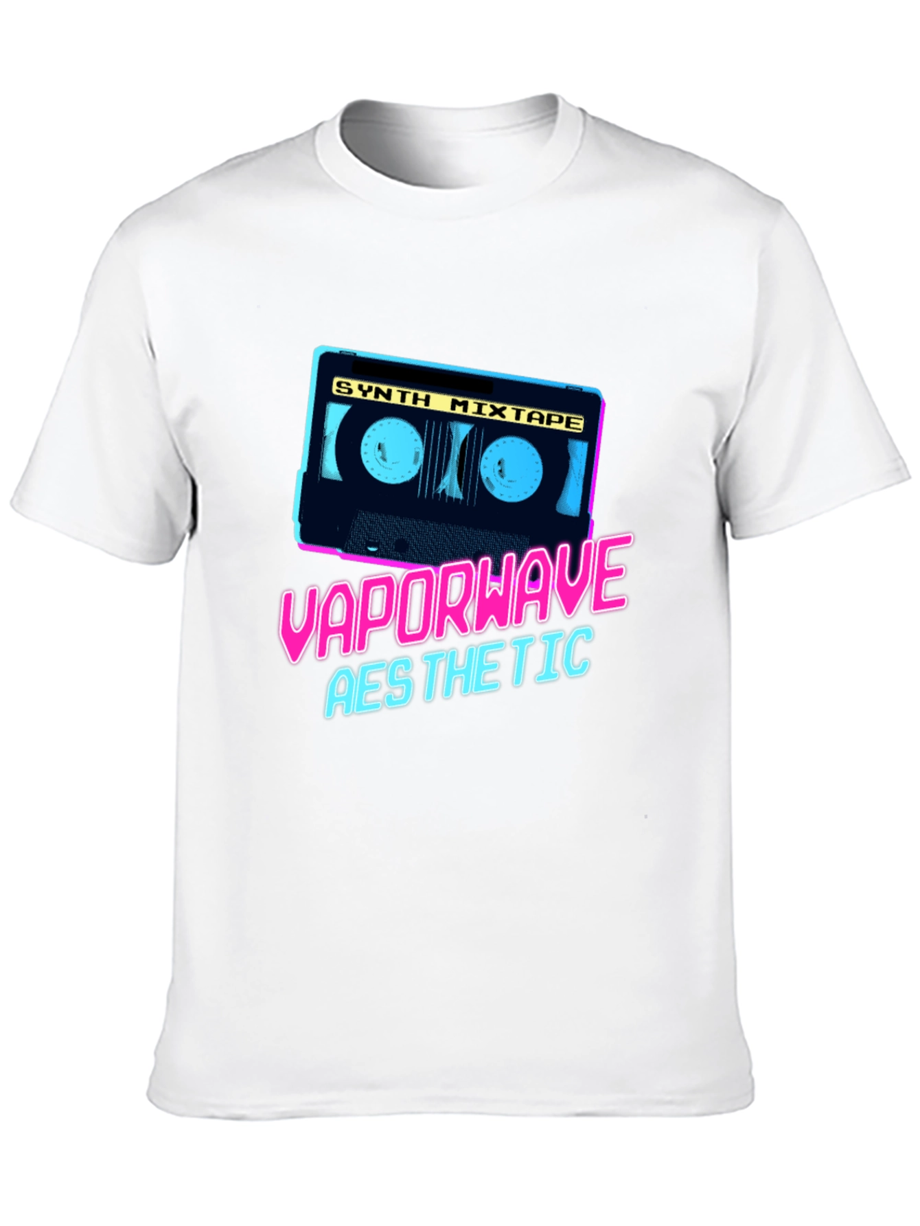Vaporwave Aesthetic Synth Mixtape Graphic Tee