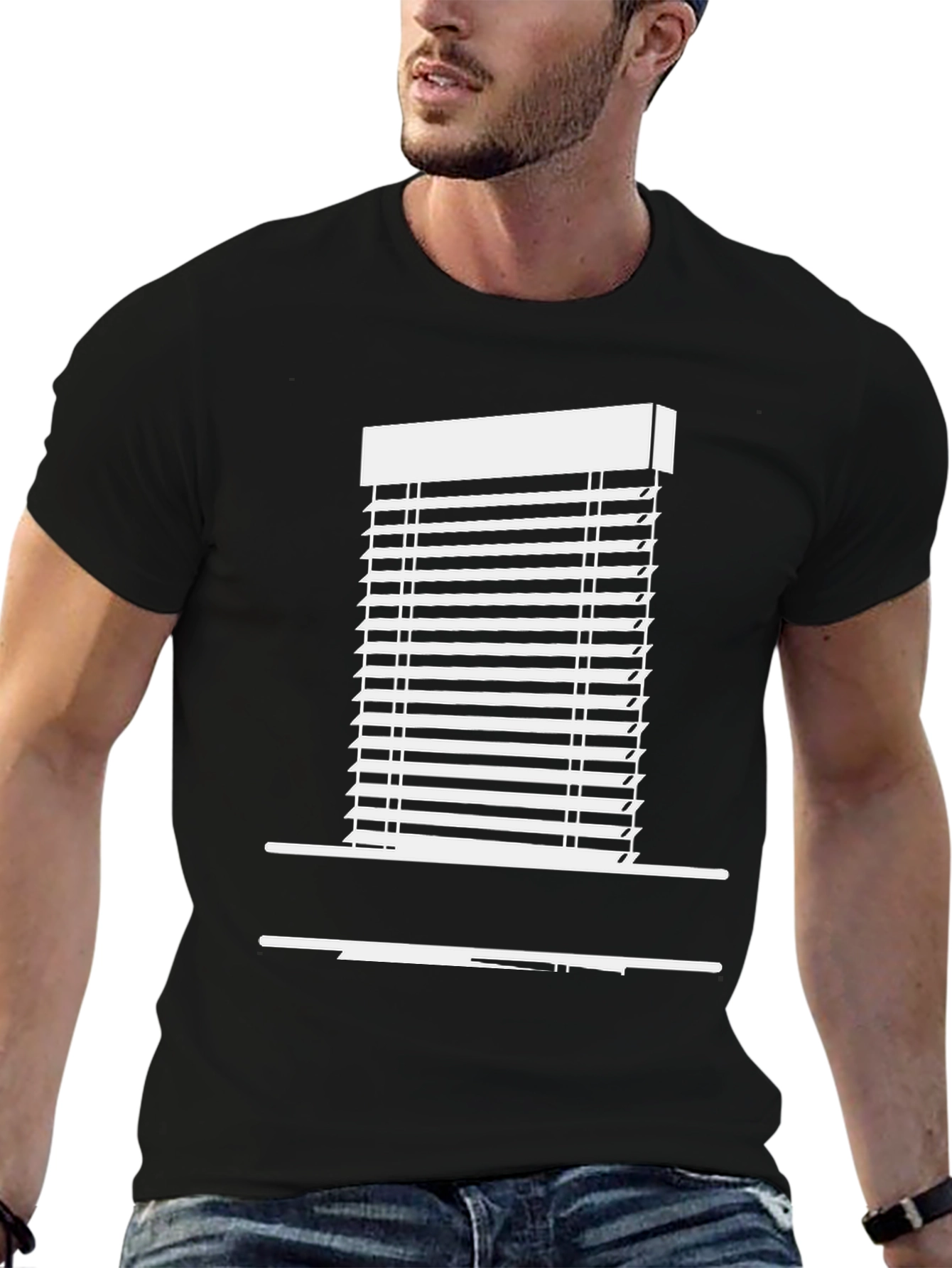 Novelty Window Blind Graphic T-Shirt