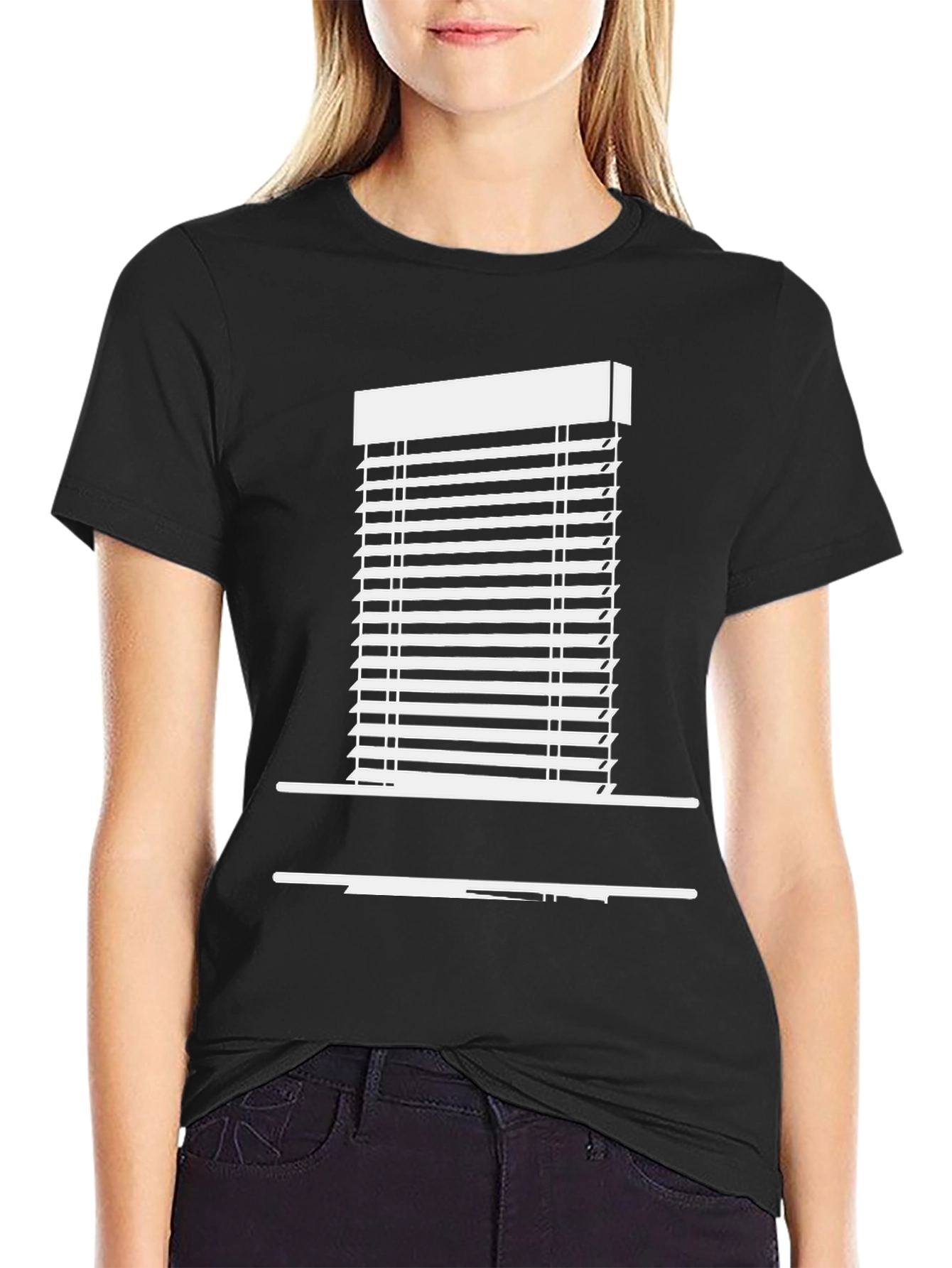 Novelty Window Blind Graphic T-Shirt