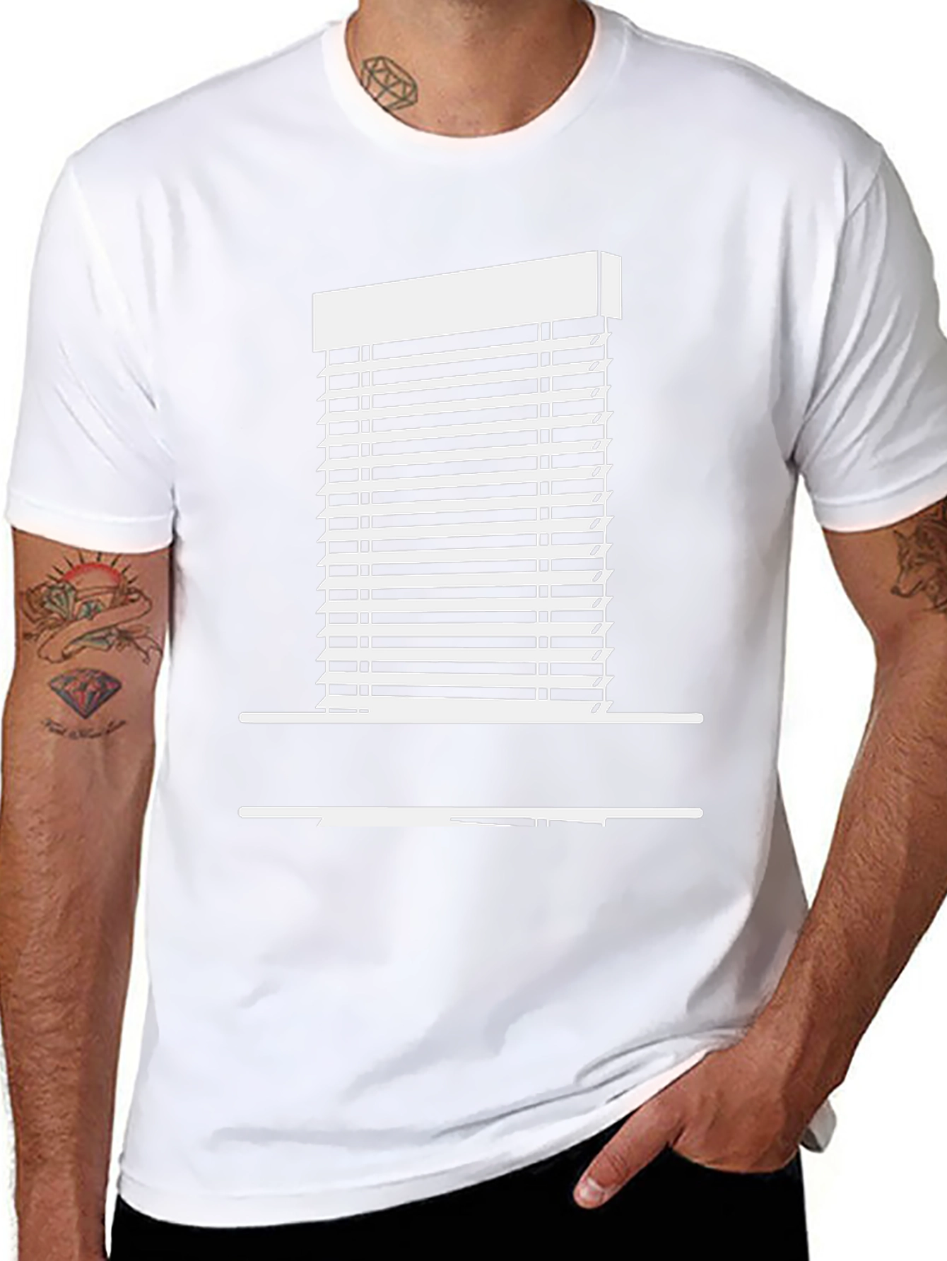 Novelty Window Blind Graphic T-Shirt