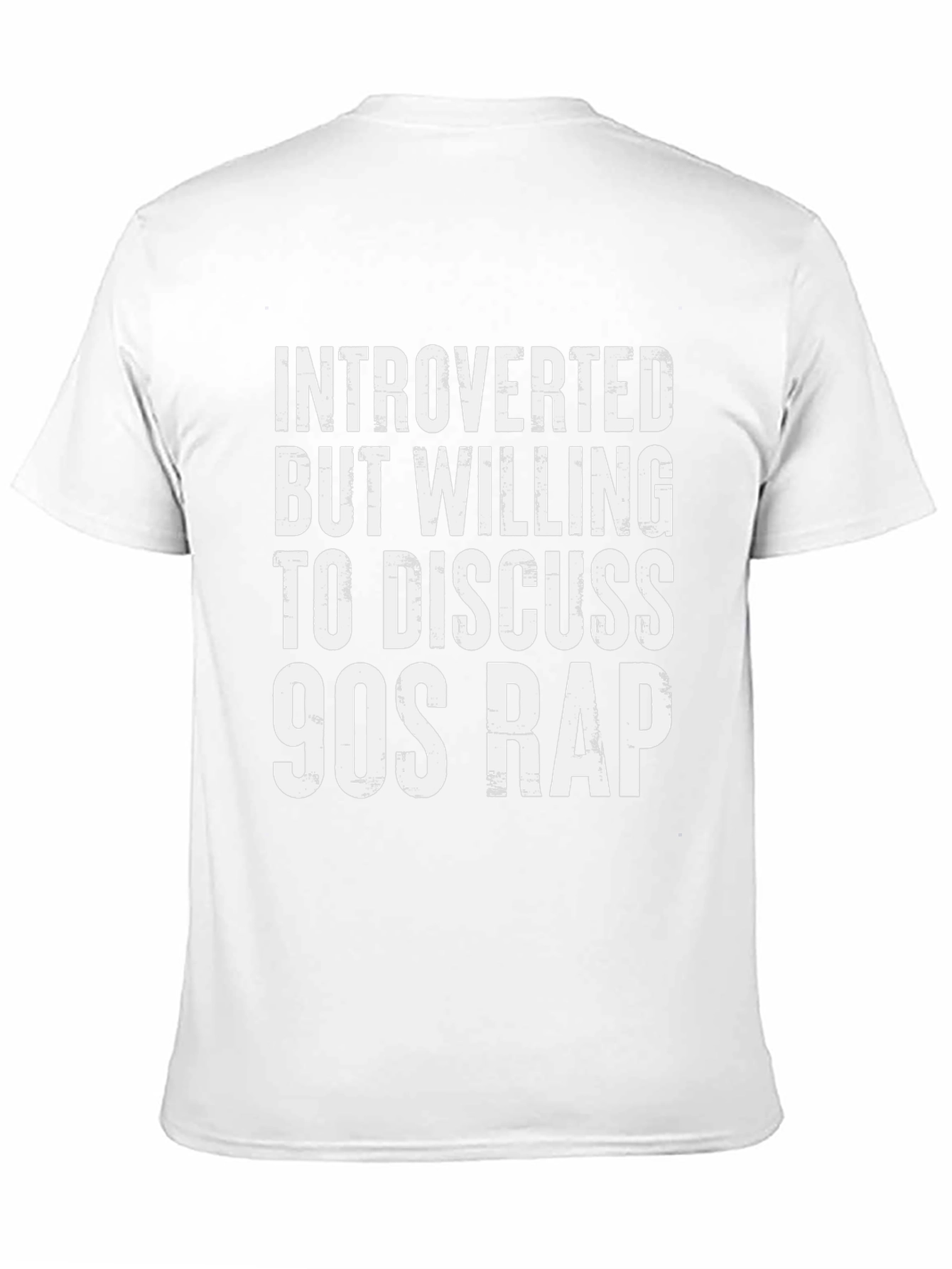 Introverted 90s Rap T-Shirt - Black Cotton Tee