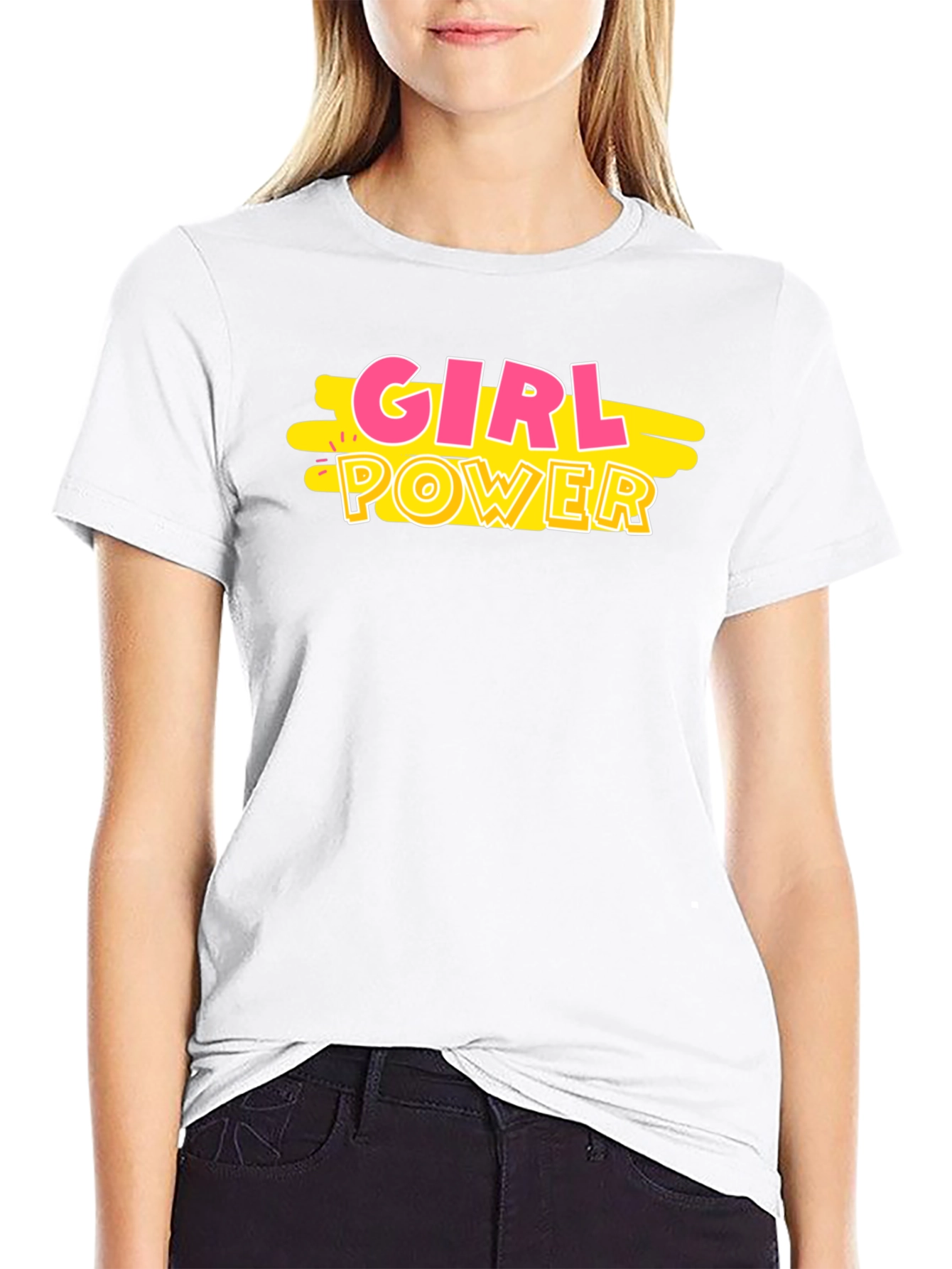 Girl Power Graphic Tee - Black T-Shirt