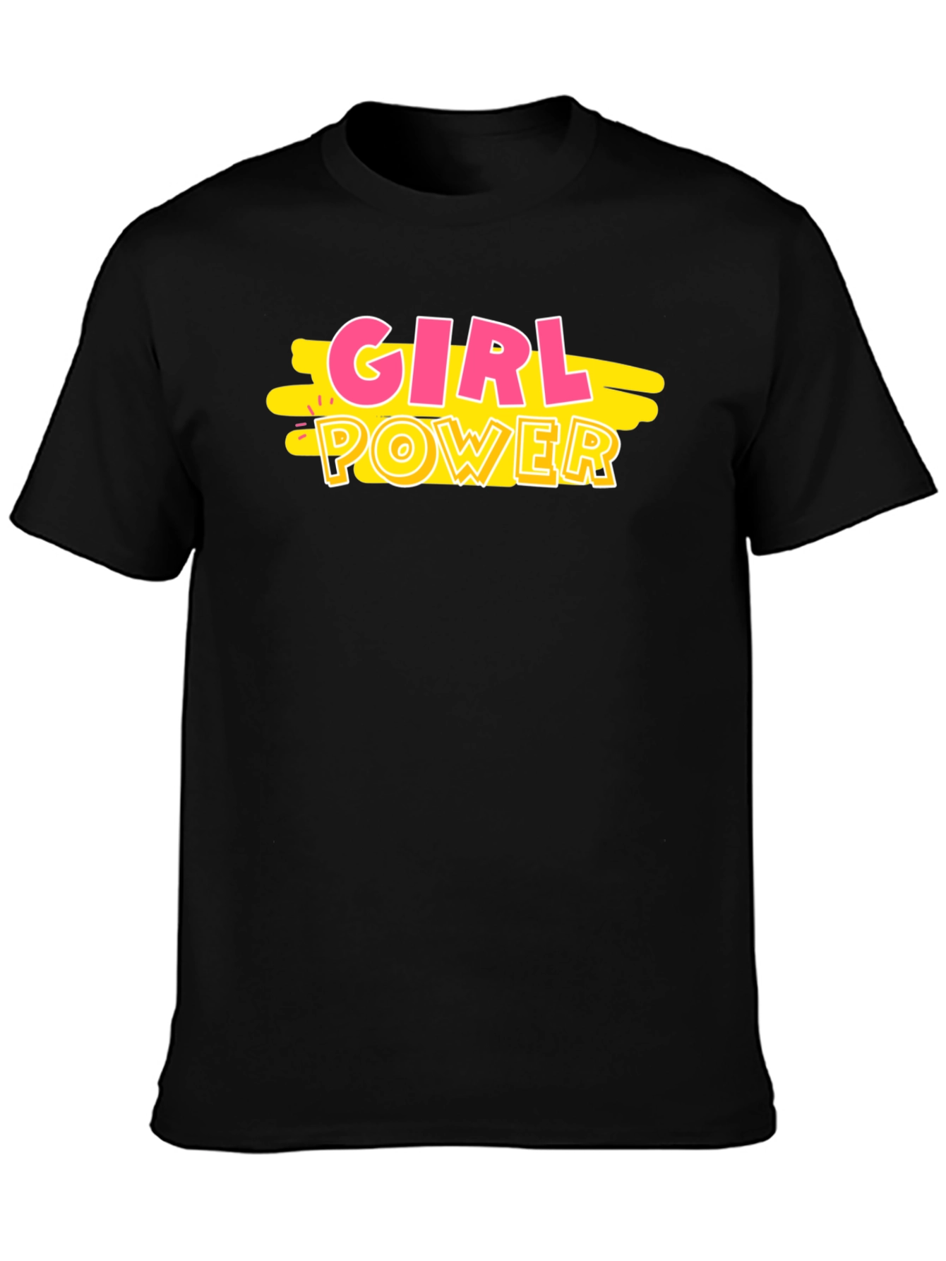 Girl Power Graphic Tee - Black T-Shirt