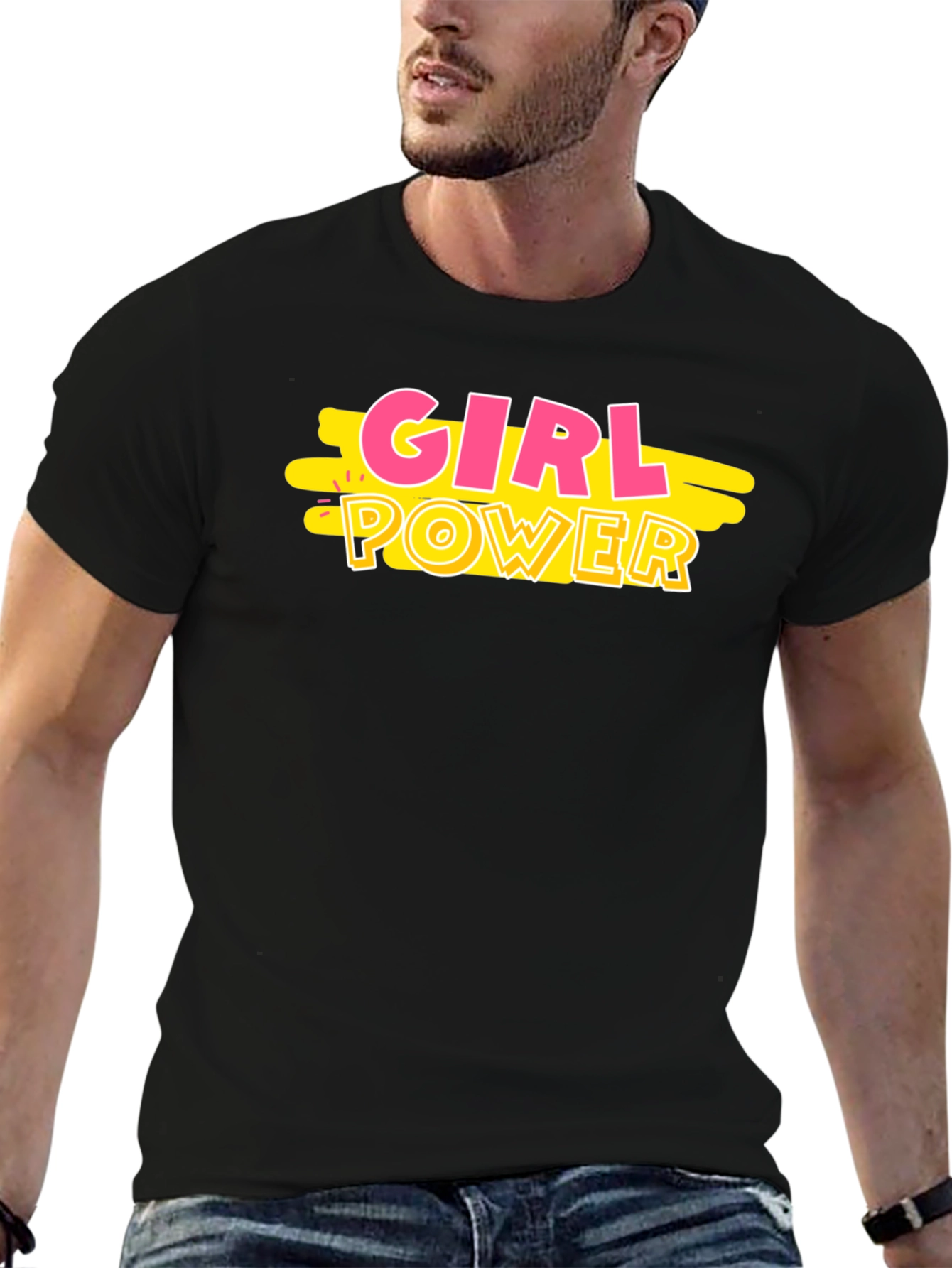 Girl Power Graphic Tee - Black T-Shirt