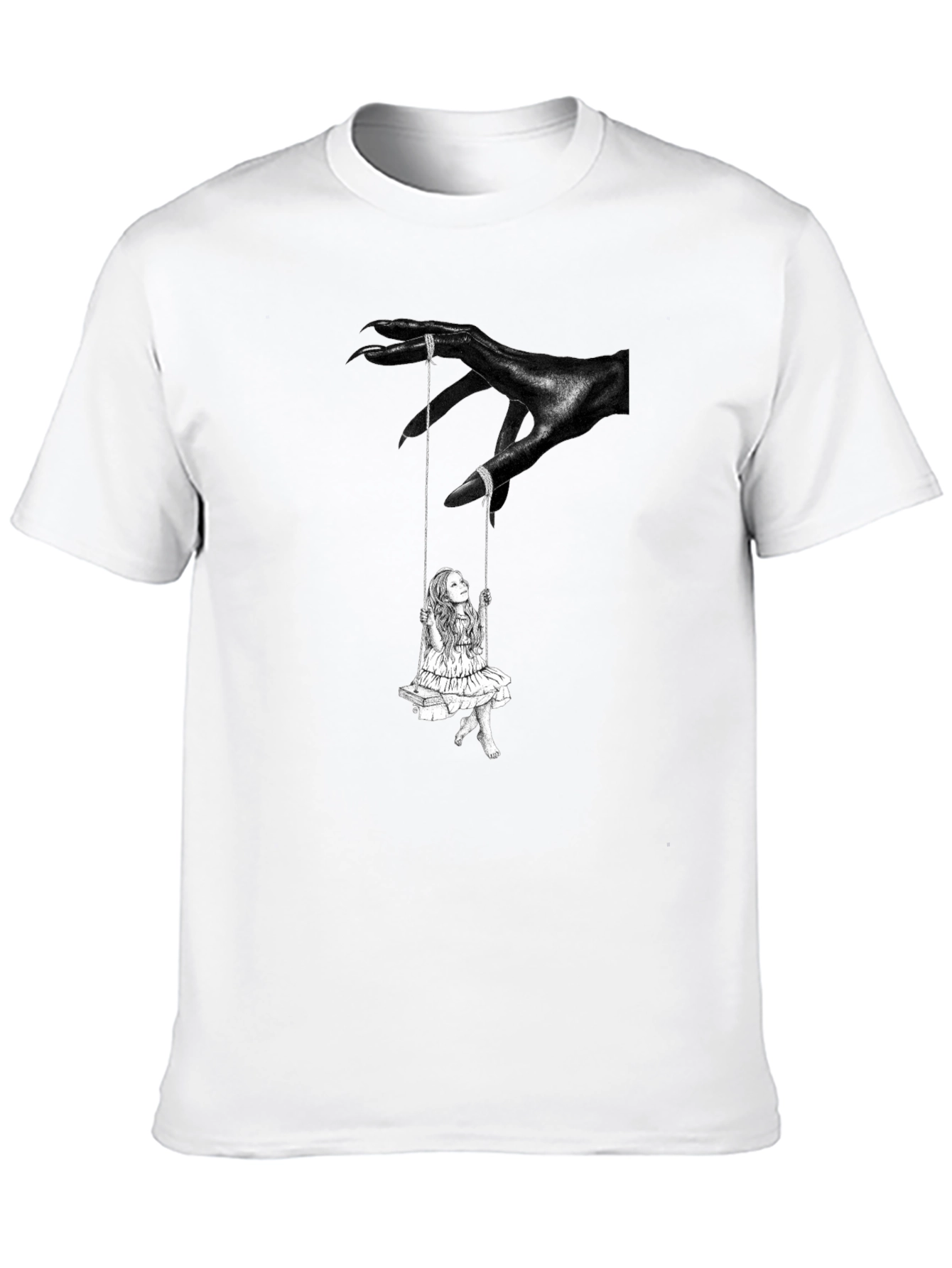 Dark Fantasy Swing Graphic Tee - Edgy Style