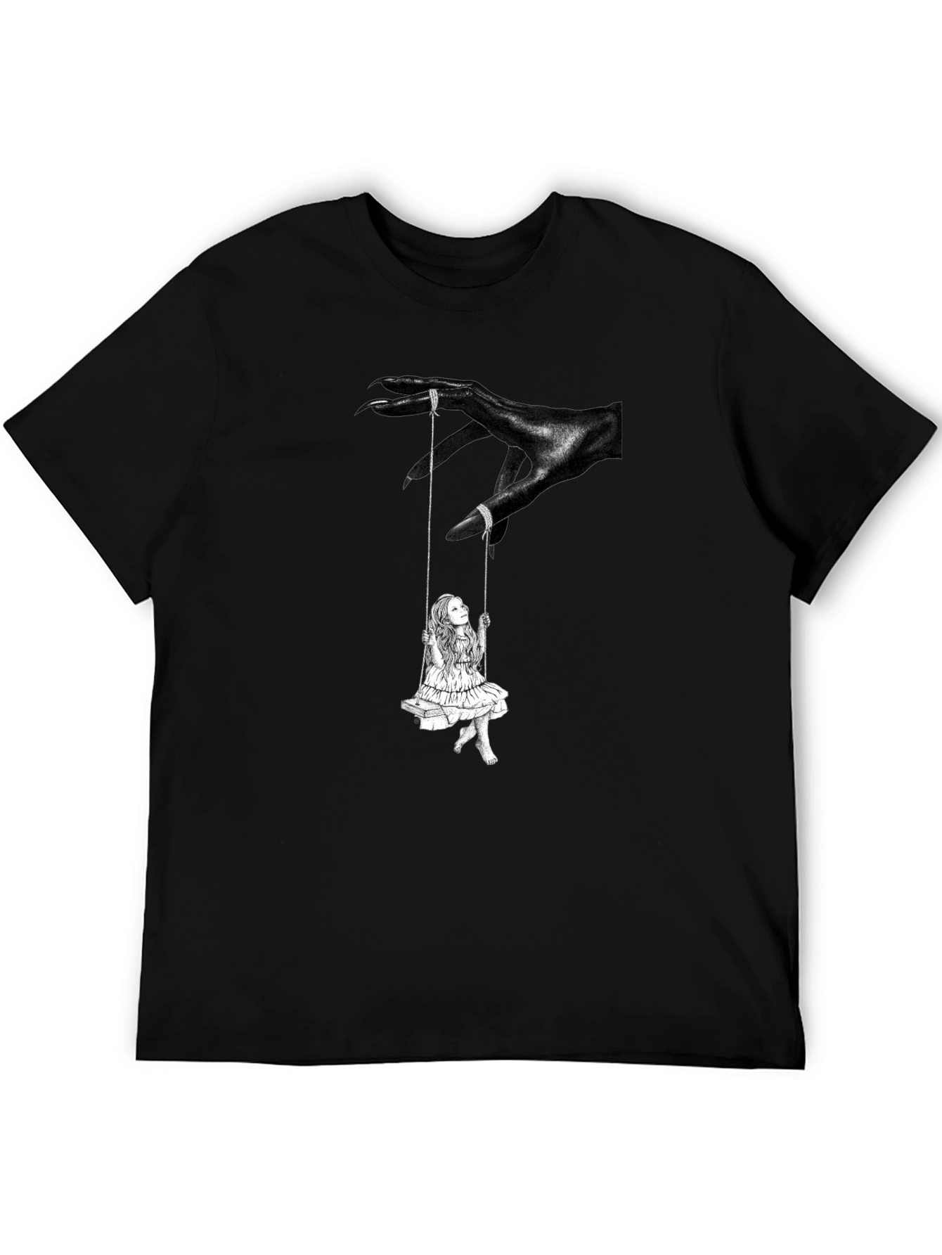 Dark Fantasy Swing Graphic Tee - Edgy Style