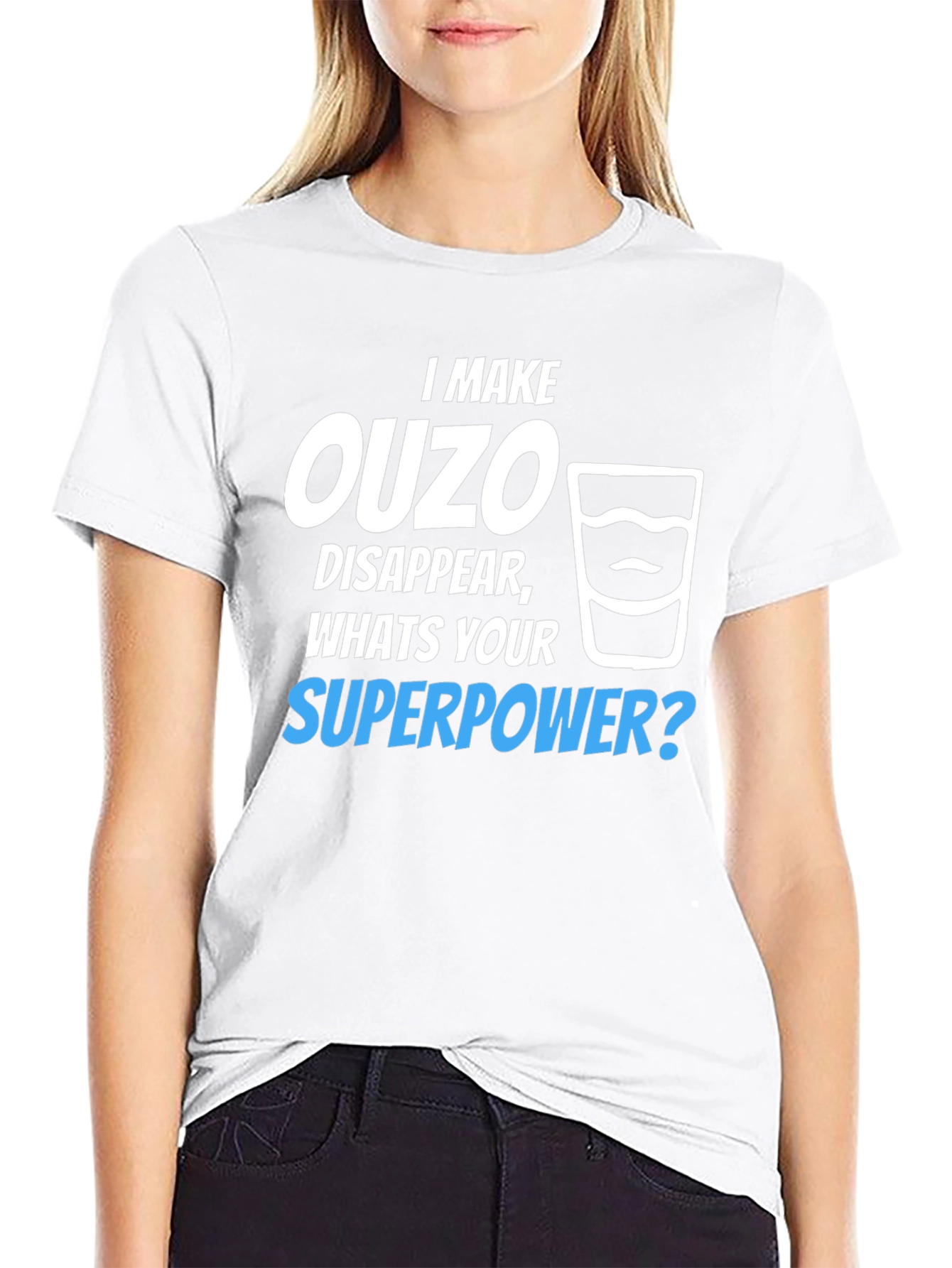 Ouzo Superpower T-Shirt - Funny Novelty Tee