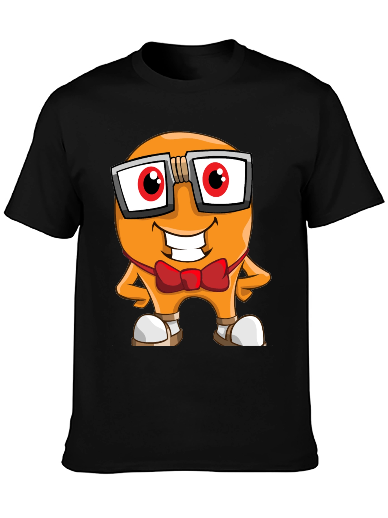Cartoon Character Graphic Tee - Nerdy Bean