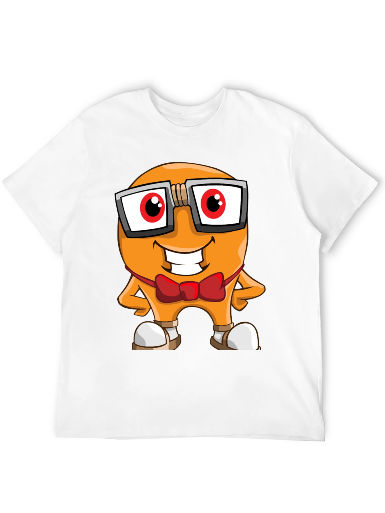 Cartoon Character Graphic Tee - Nerdy Bean
