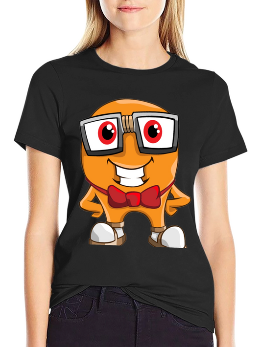 Cartoon Character Graphic Tee - Nerdy Bean