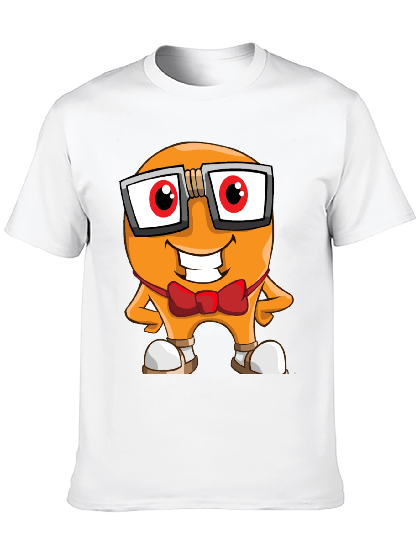 Cartoon Character Graphic Tee - Nerdy Bean
