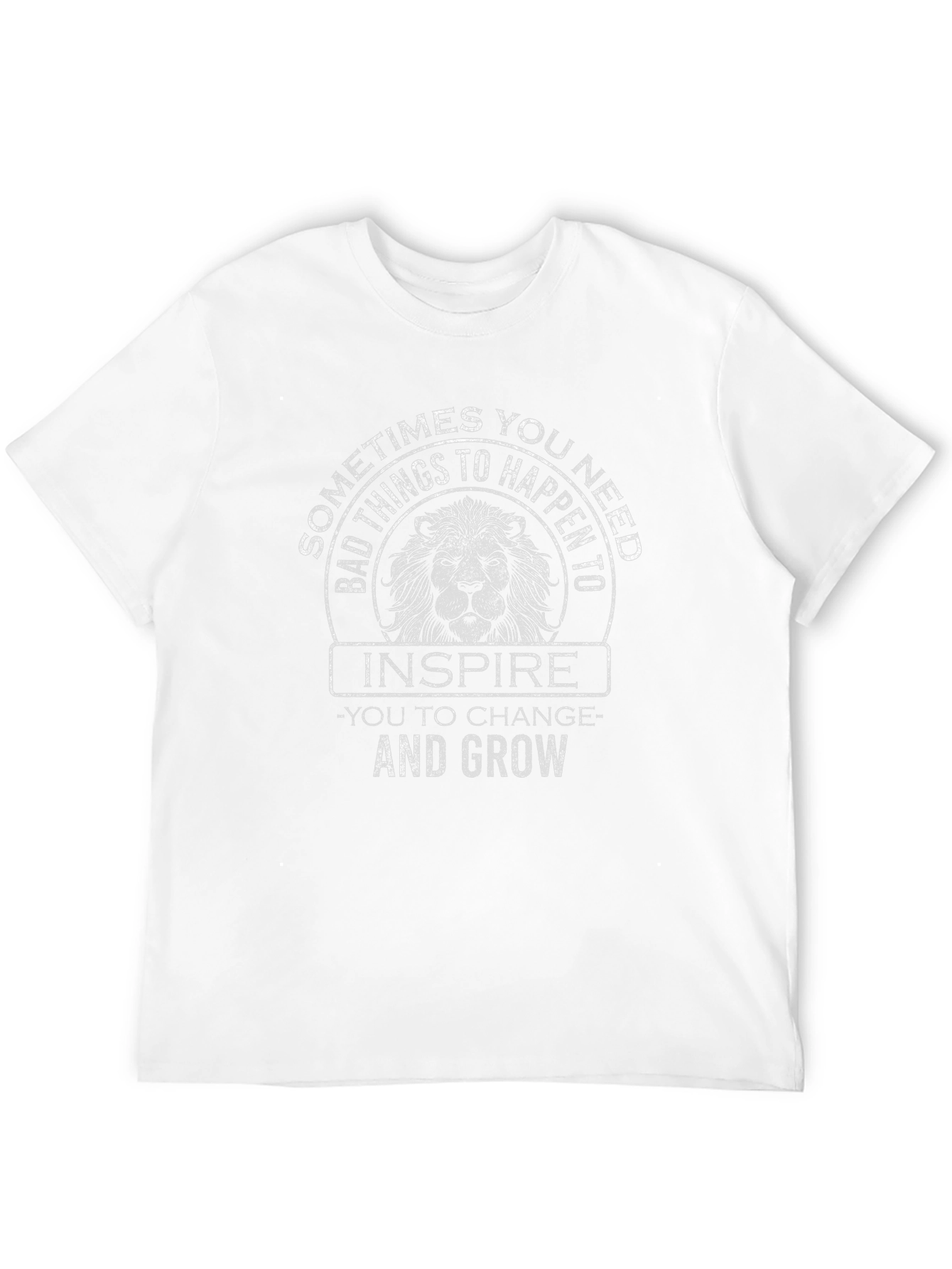 Inspire and Grow Lion Graphic T-Shirt