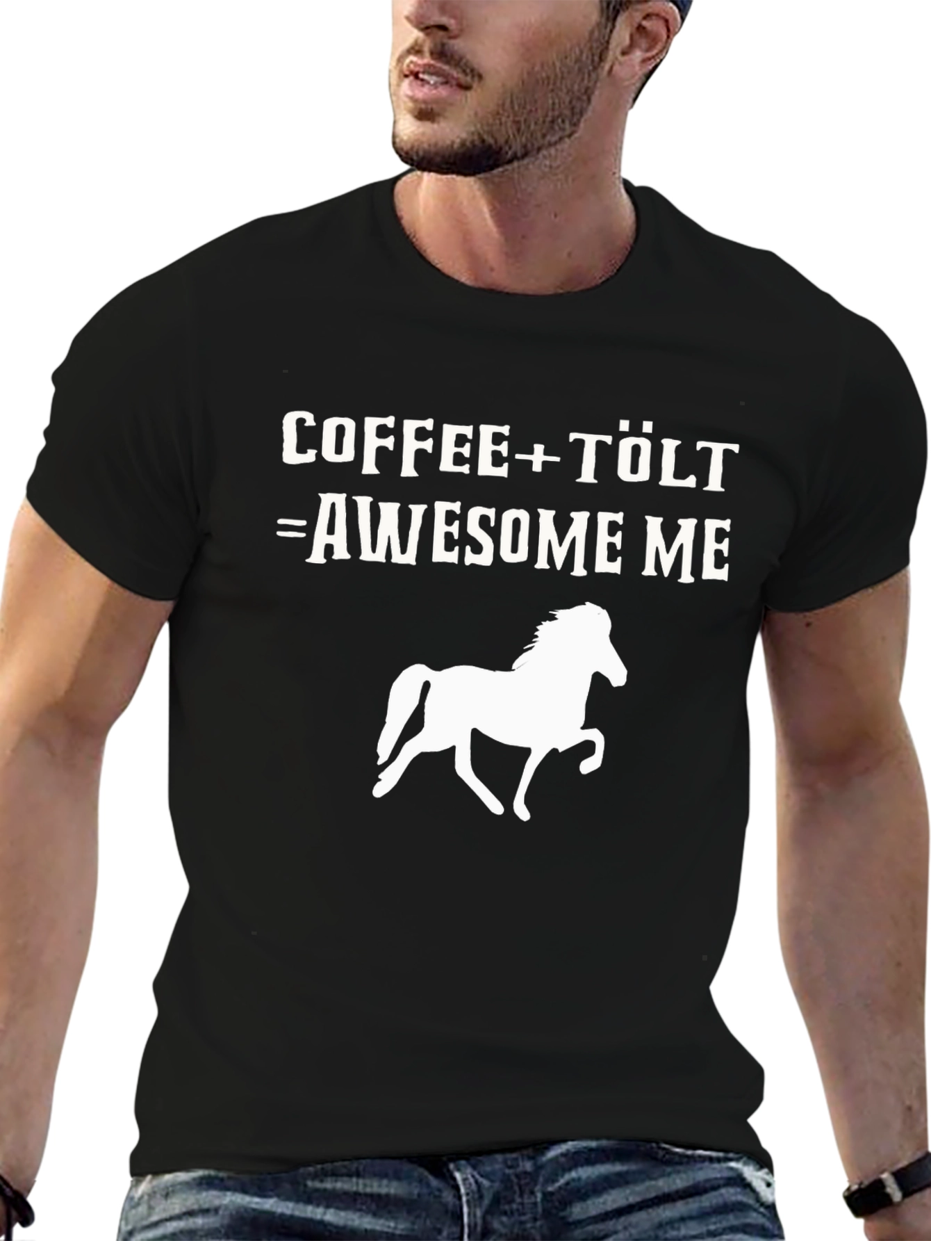 Coffee+Tölt= Awesome Me T-Shirt Horse Design