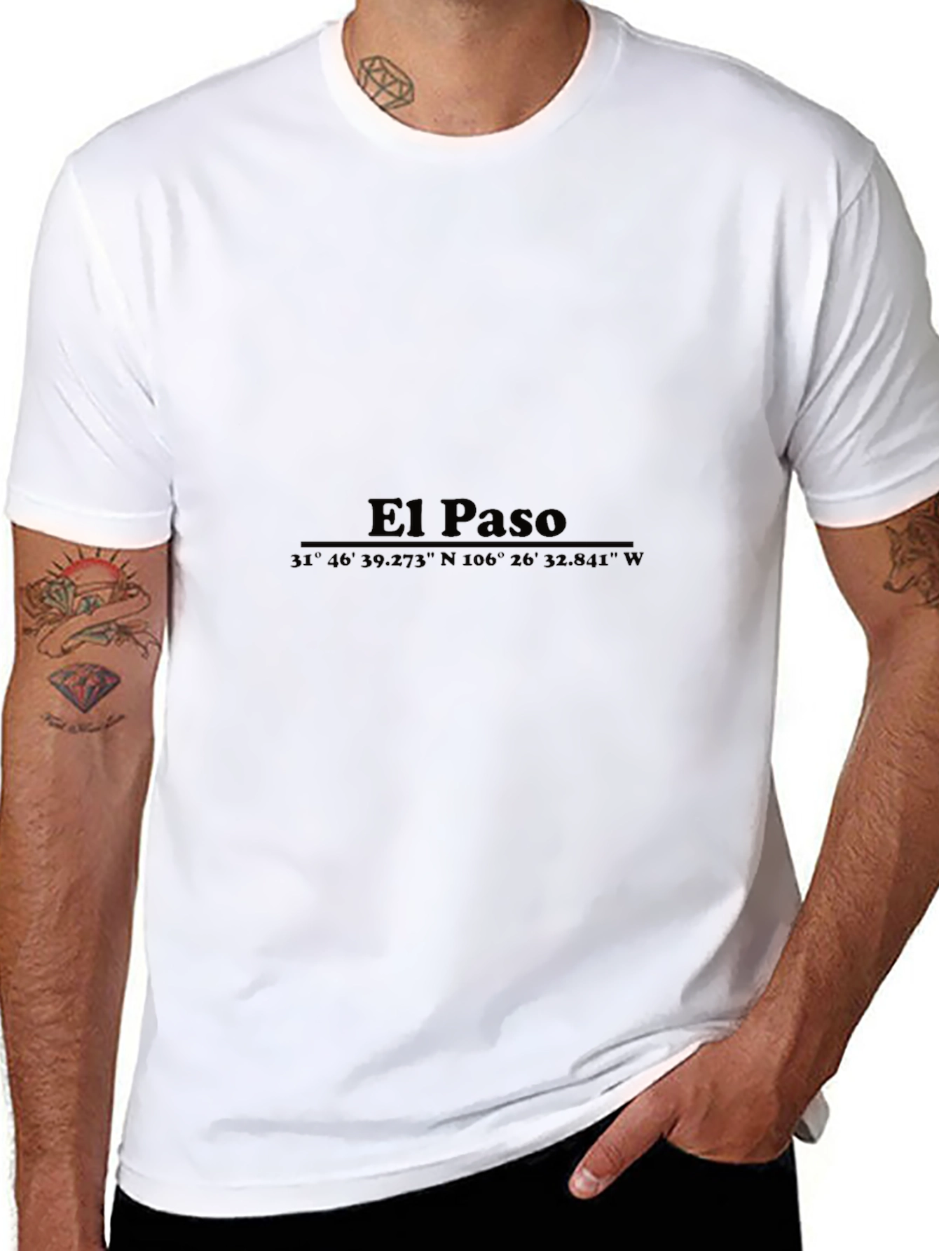El Paso Coordinates Graphic T-Shirt