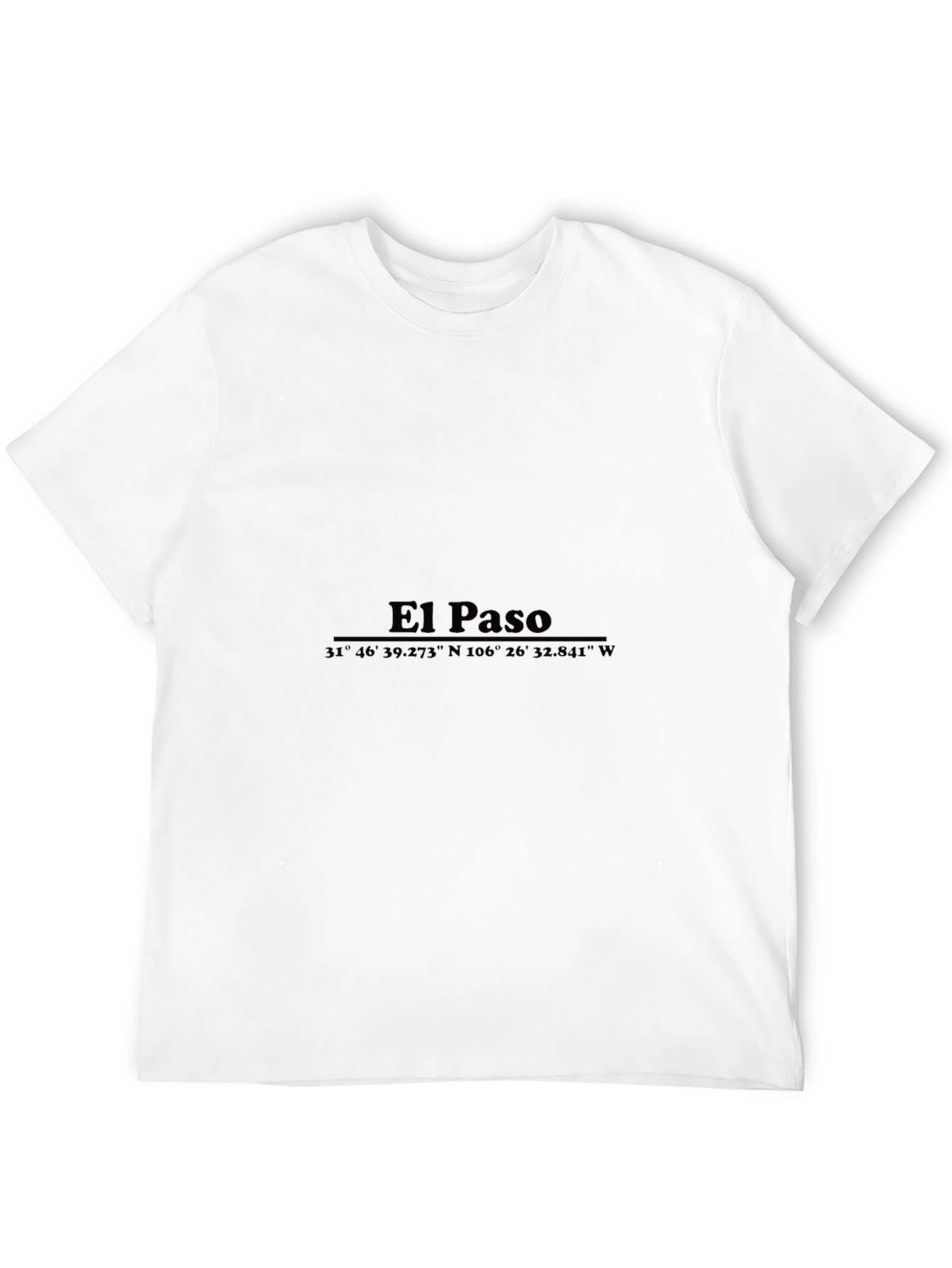 El Paso Coordinates Graphic T-Shirt