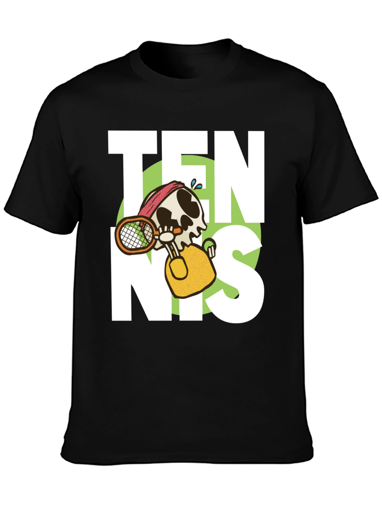 Tennis Skeleton Graphic T-Shirt