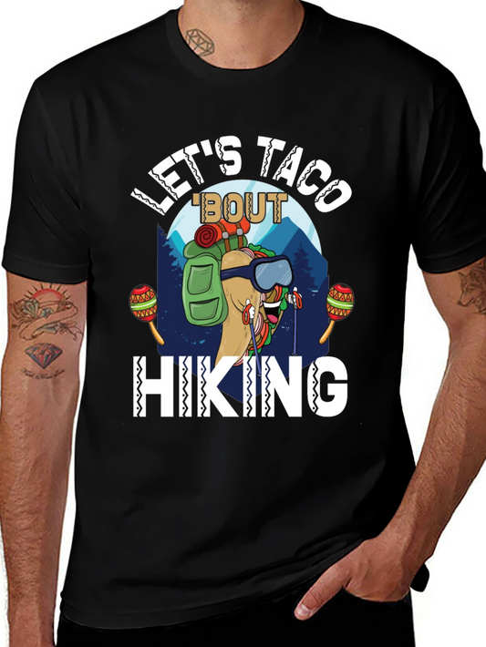 Lets Taco Bout Hiking T-Shirt - Funny Graphic Tee