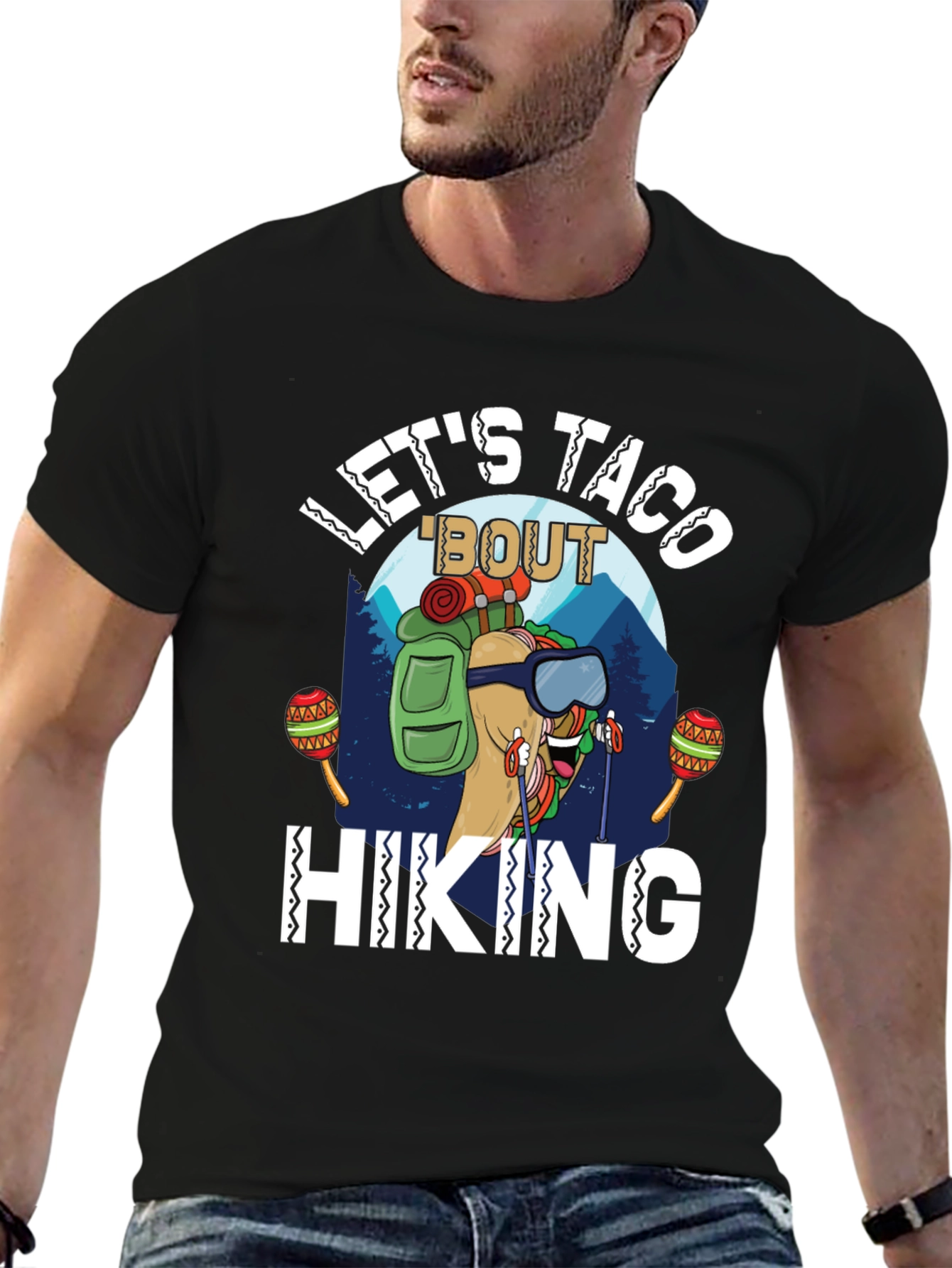 Lets Taco Bout Hiking T-Shirt - Funny Graphic Tee