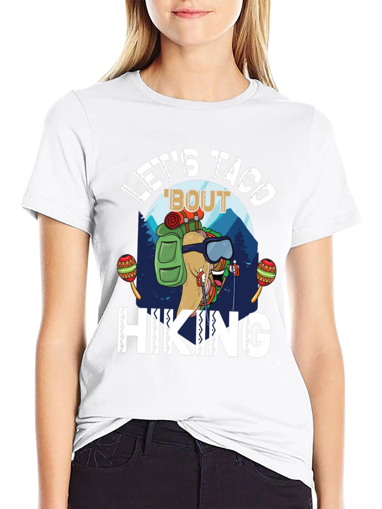 Lets Taco Bout Hiking T-Shirt - Funny Graphic Tee