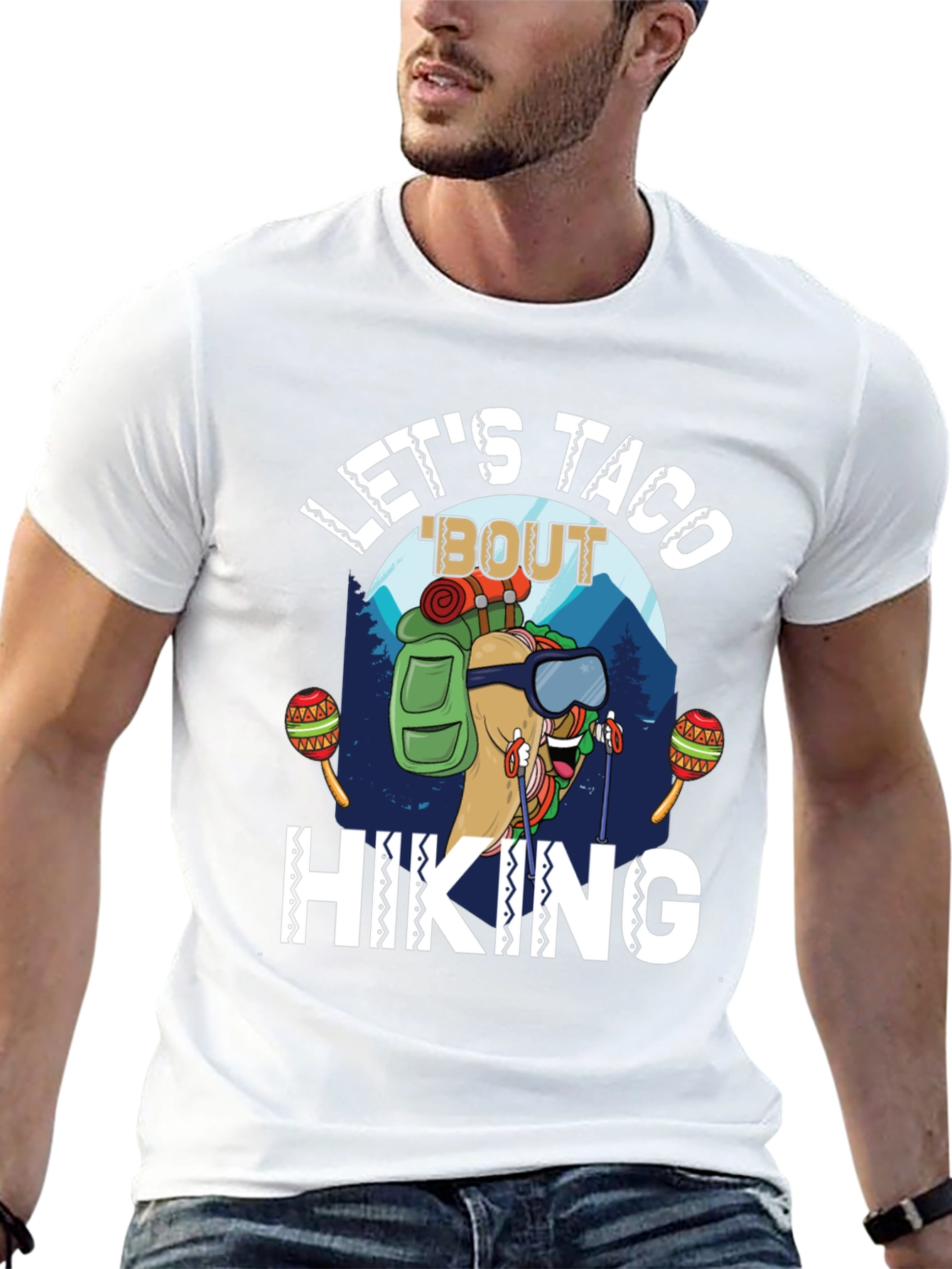 Lets Taco Bout Hiking T-Shirt - Funny Graphic Tee