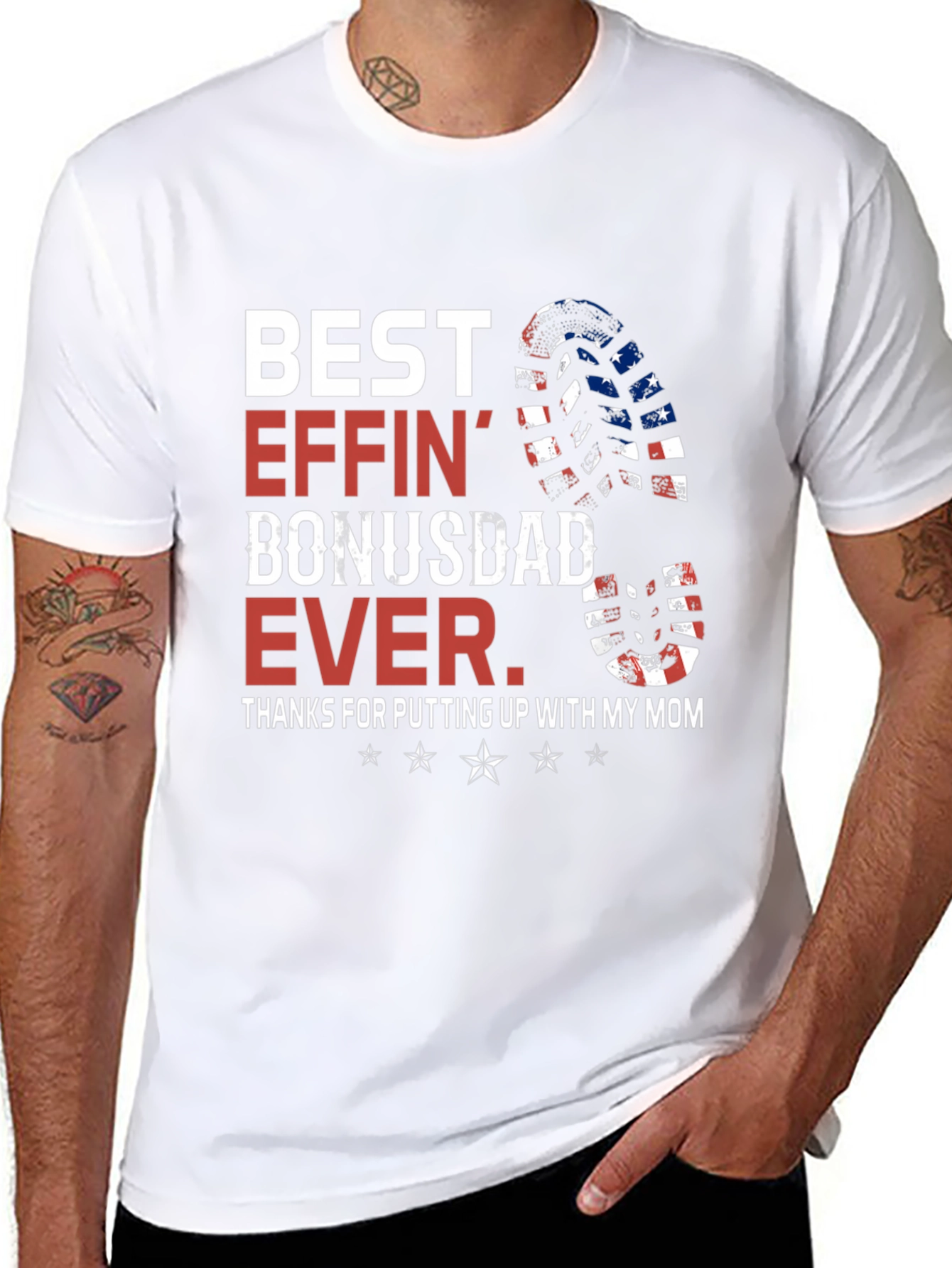 Best Effin Bonus Dad Ever Graphic Tee