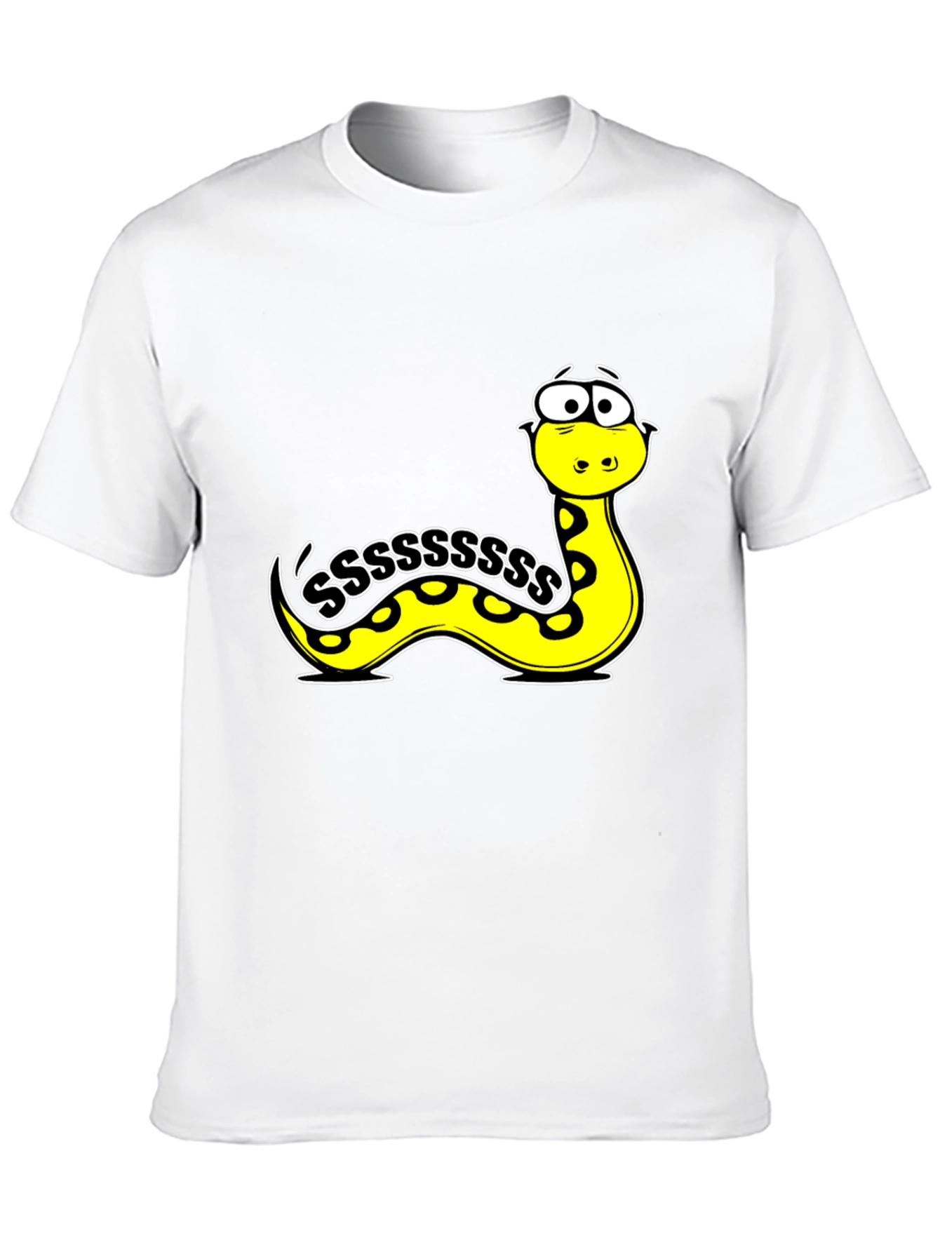 Cartoon Snake S T-Shirt - Fun Graphic Tee