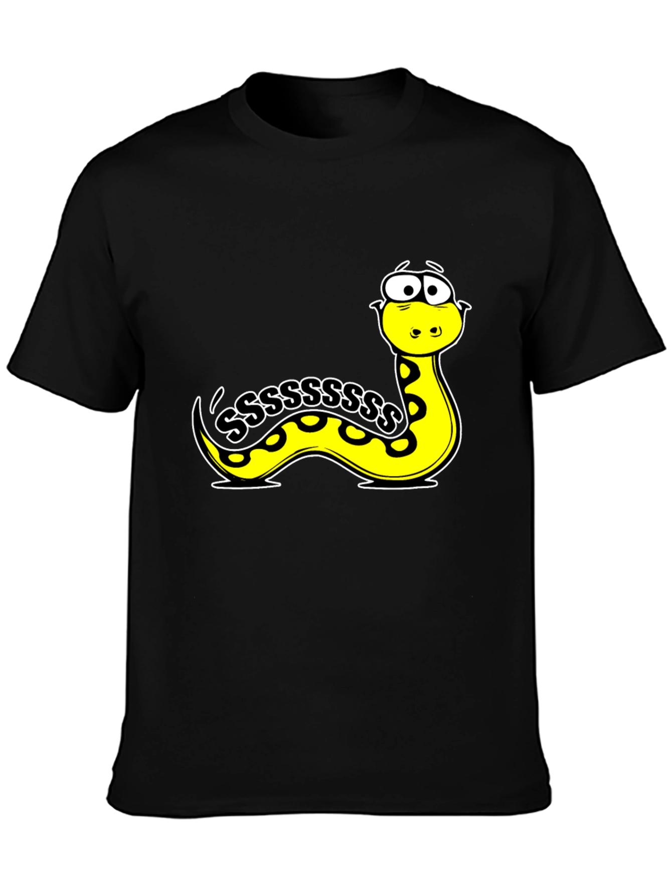 Cartoon Snake S T-Shirt - Fun Graphic Tee