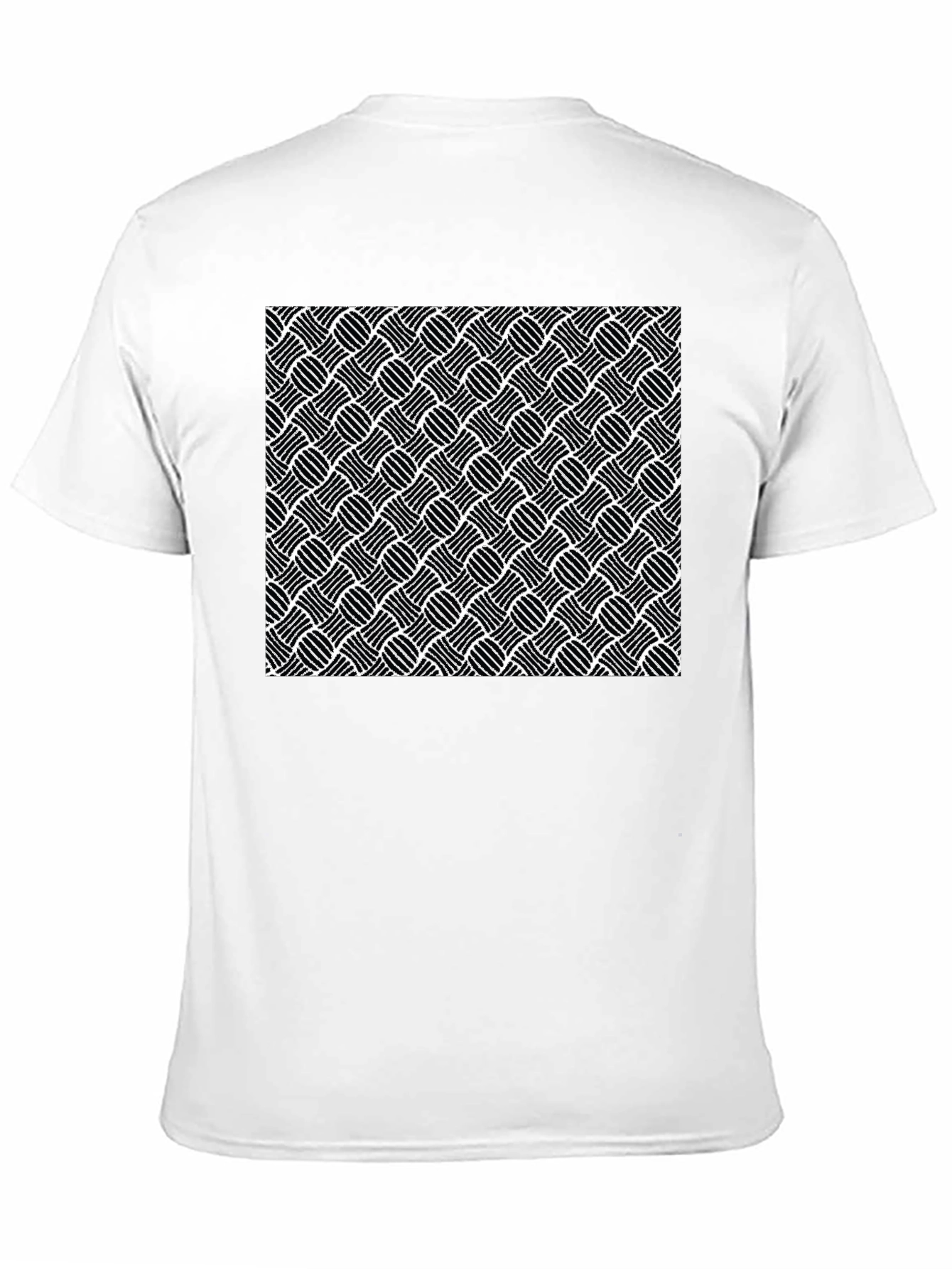 Abstract Pattern Black T-Shirt