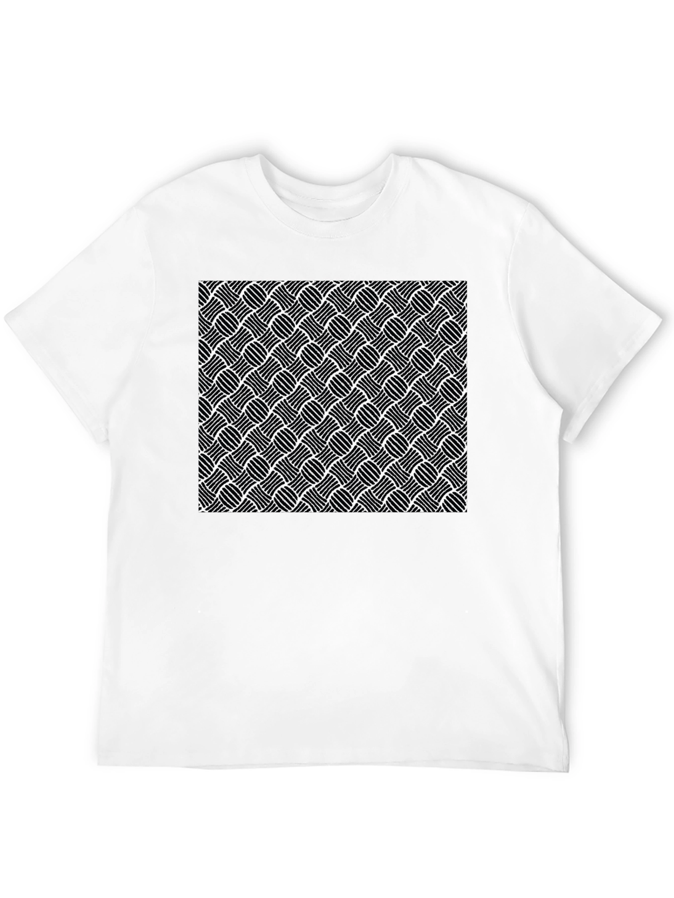Abstract Pattern Black T-Shirt