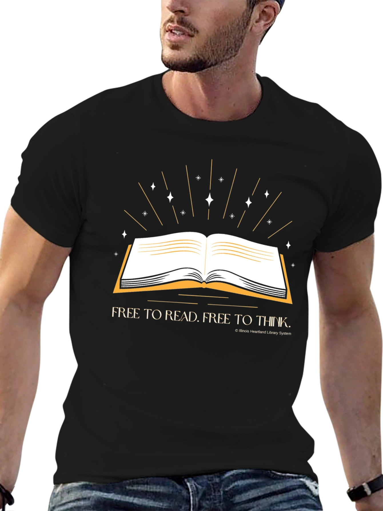 Read & Think T-Shirt - Black Graphic Tee