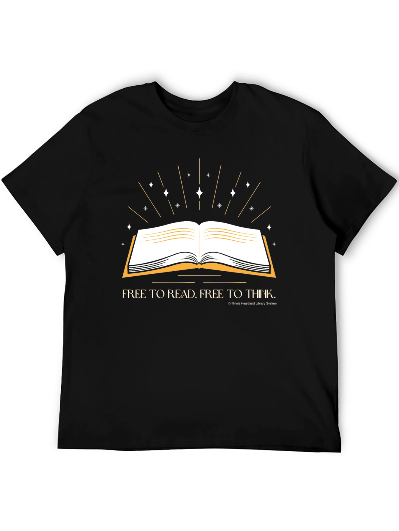Read & Think T-Shirt - Black Graphic Tee