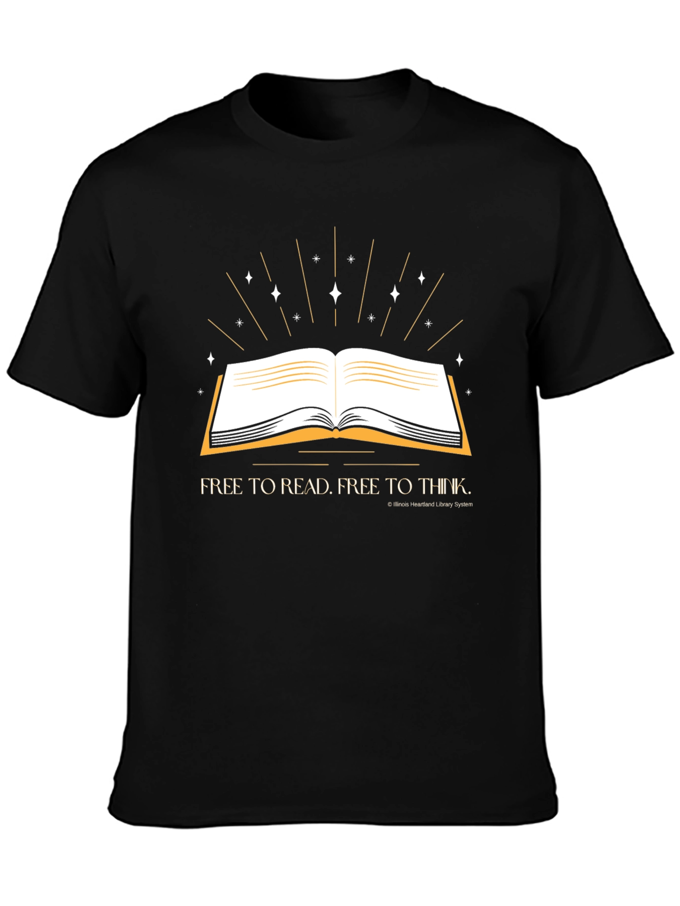 Read & Think T-Shirt - Black Graphic Tee
