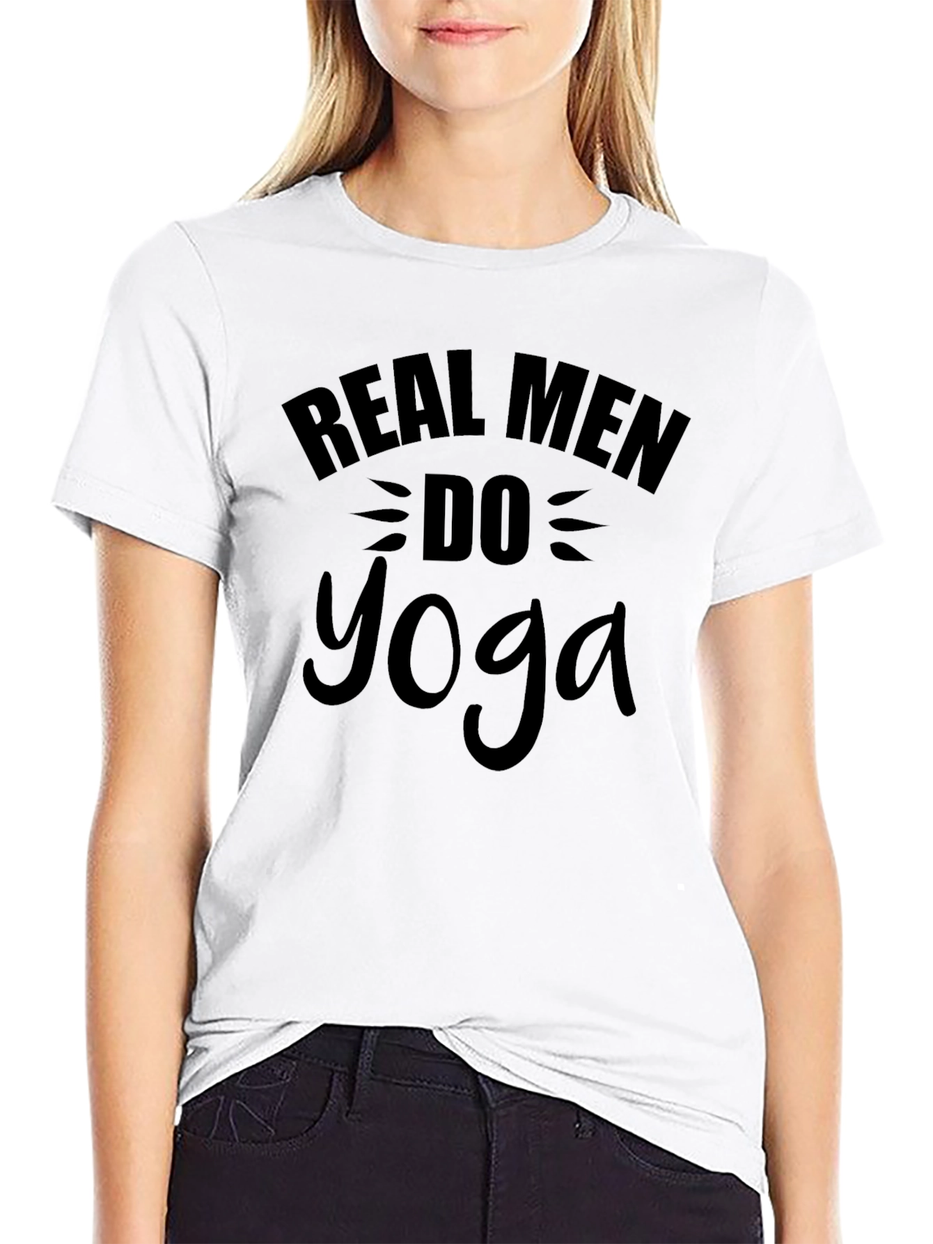 Real Men Do Yoga Graphic T-Shirt