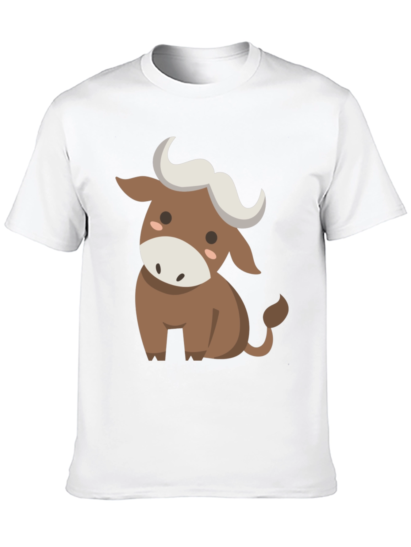 Cute Cartoon Bull Graphic Tee