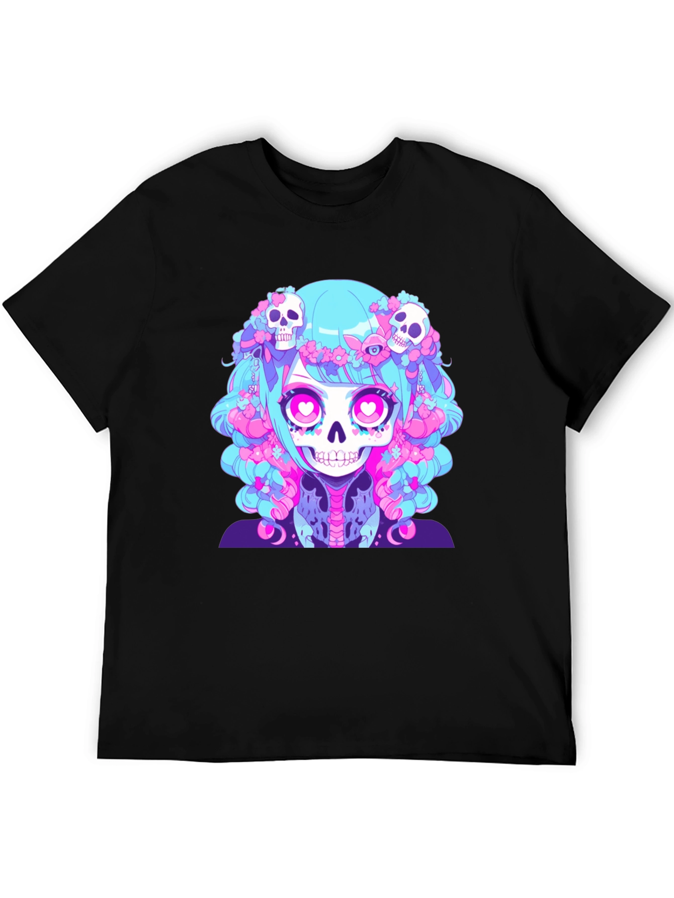 Skull Anime Graphic Tee