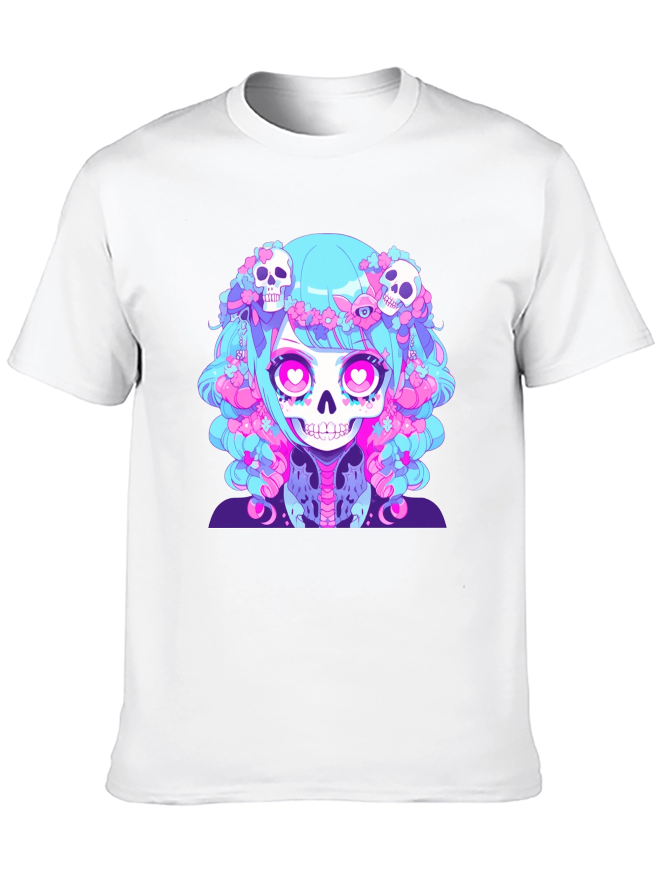 Skull Anime Graphic Tee