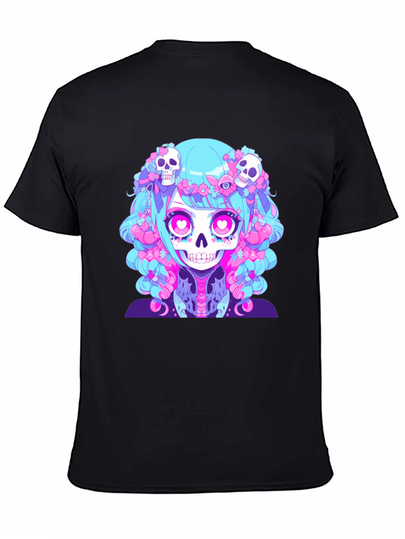 Skull Anime Graphic Tee