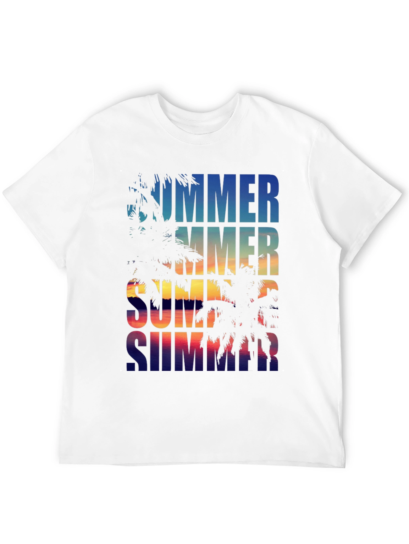 Summer Vibes Palm Tree Graphic Tee