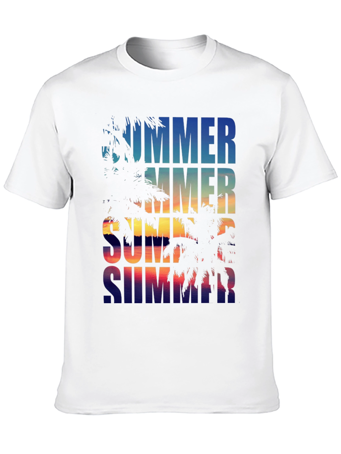 Summer Vibes Palm Tree Graphic Tee