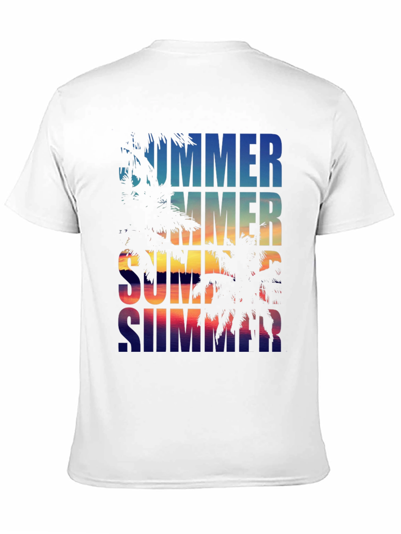 Summer Vibes Palm Tree Graphic Tee