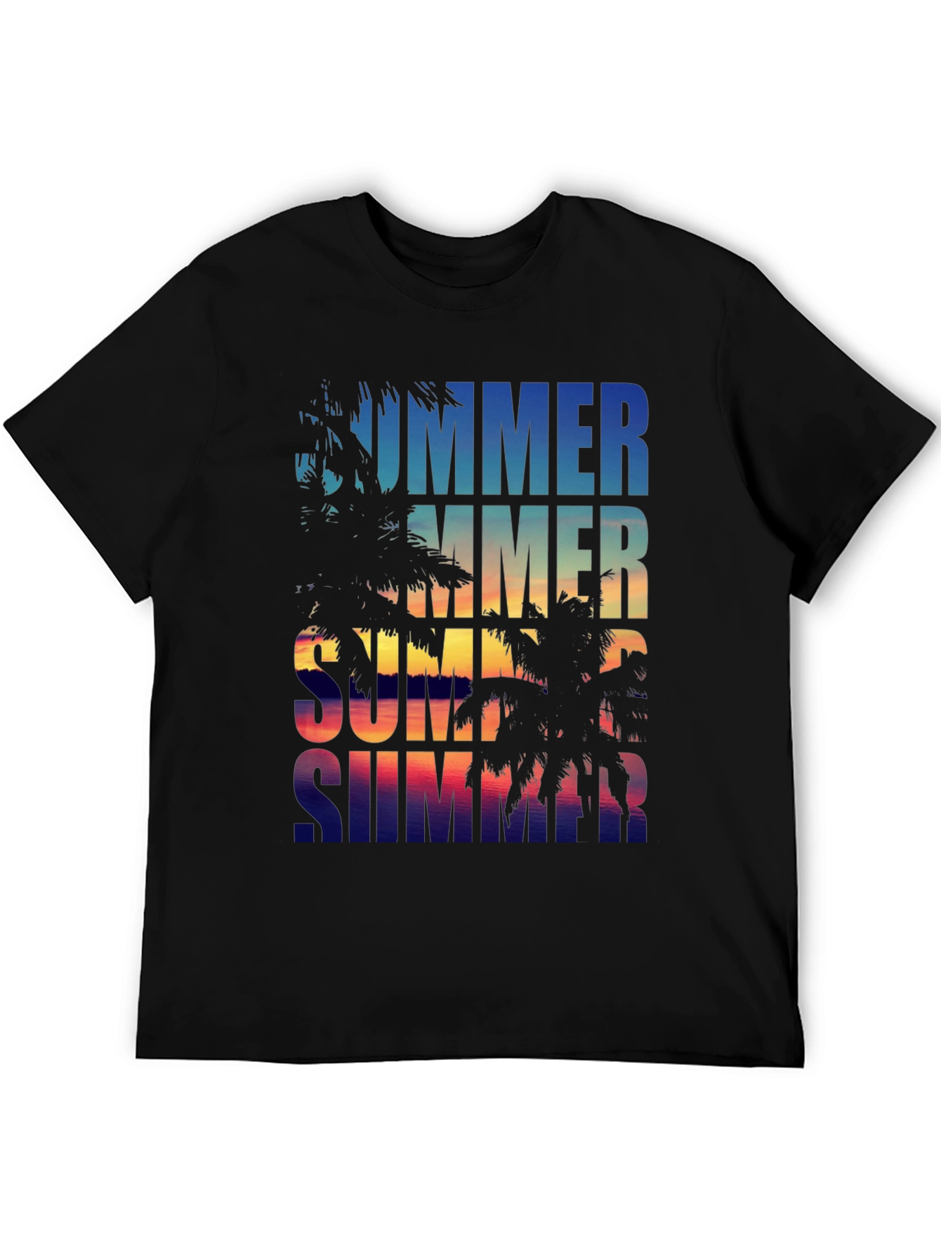 Summer Vibes Palm Tree Graphic Tee